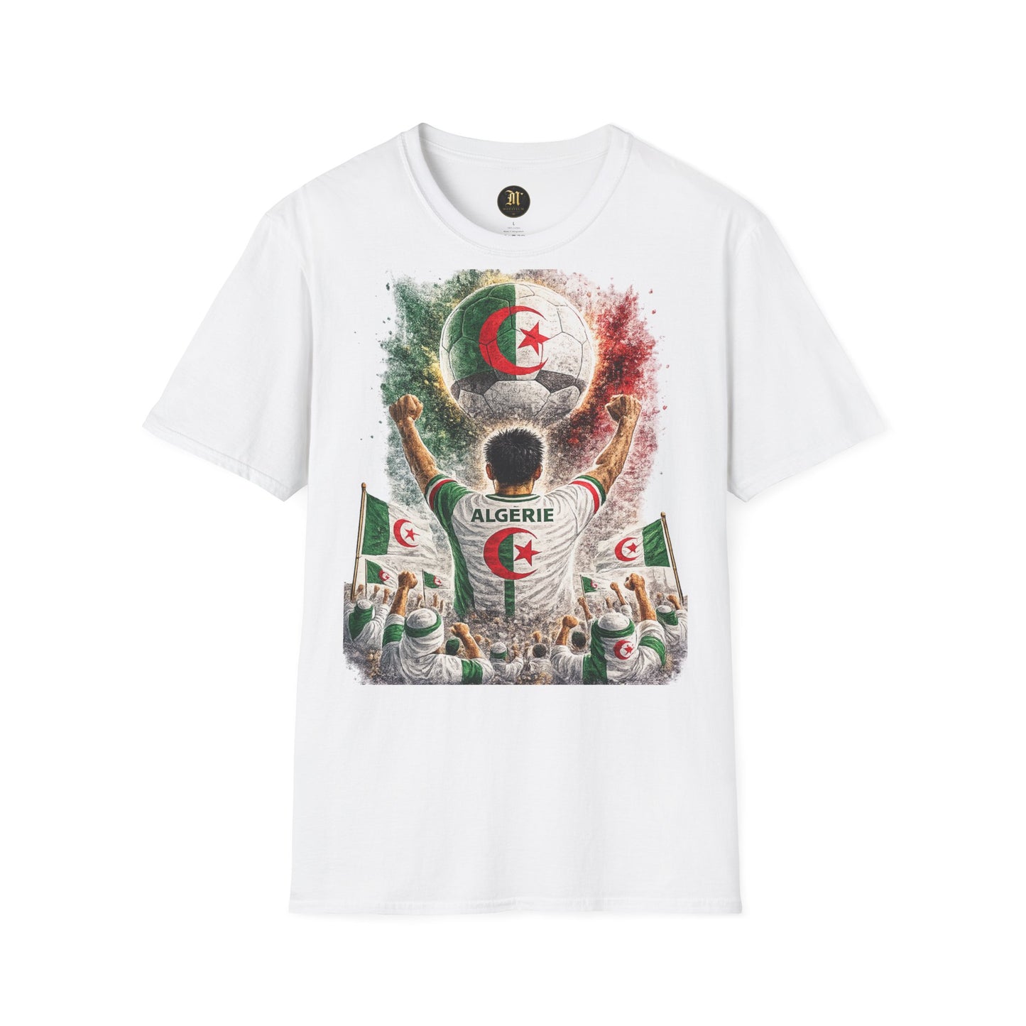 Algerien Fußball Fan T-Shirt | Algerien Supporter Shirt | Algeria Fan Design | Fußball Fanartikel | Geschenk für Algerien Fans
