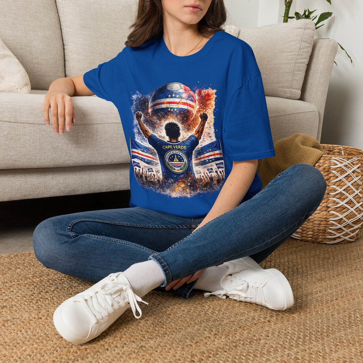 Kap Verde Fan Shirt – Cape Verde Football Supporter T-Shirt | Fußball Fan Geschenk