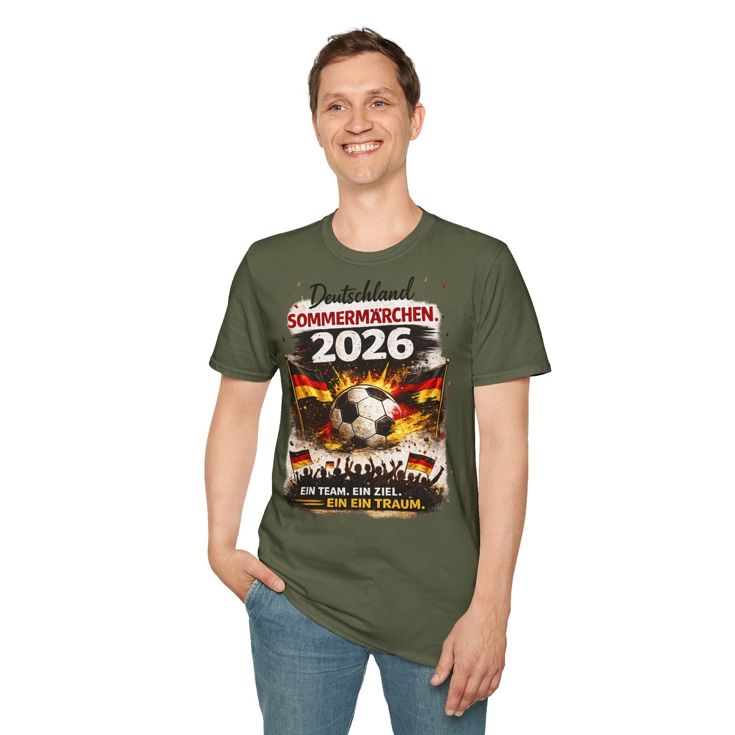 Deutschland Sommermärchen 2026 T-Shirt – Fußball Fan Shirt | Ein Team. Ein Ziel. Ein Traum.