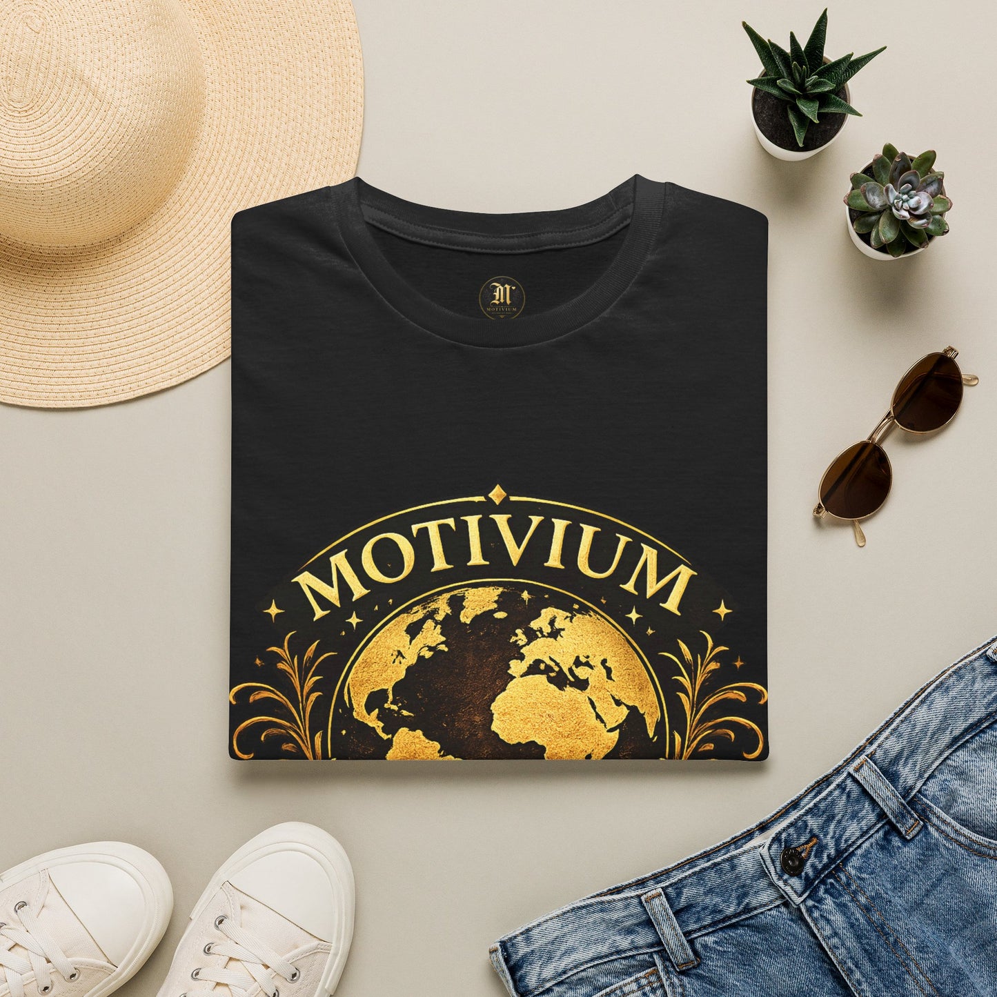Motivium World Edition – Premium T-Shirt | Designs mit Herz