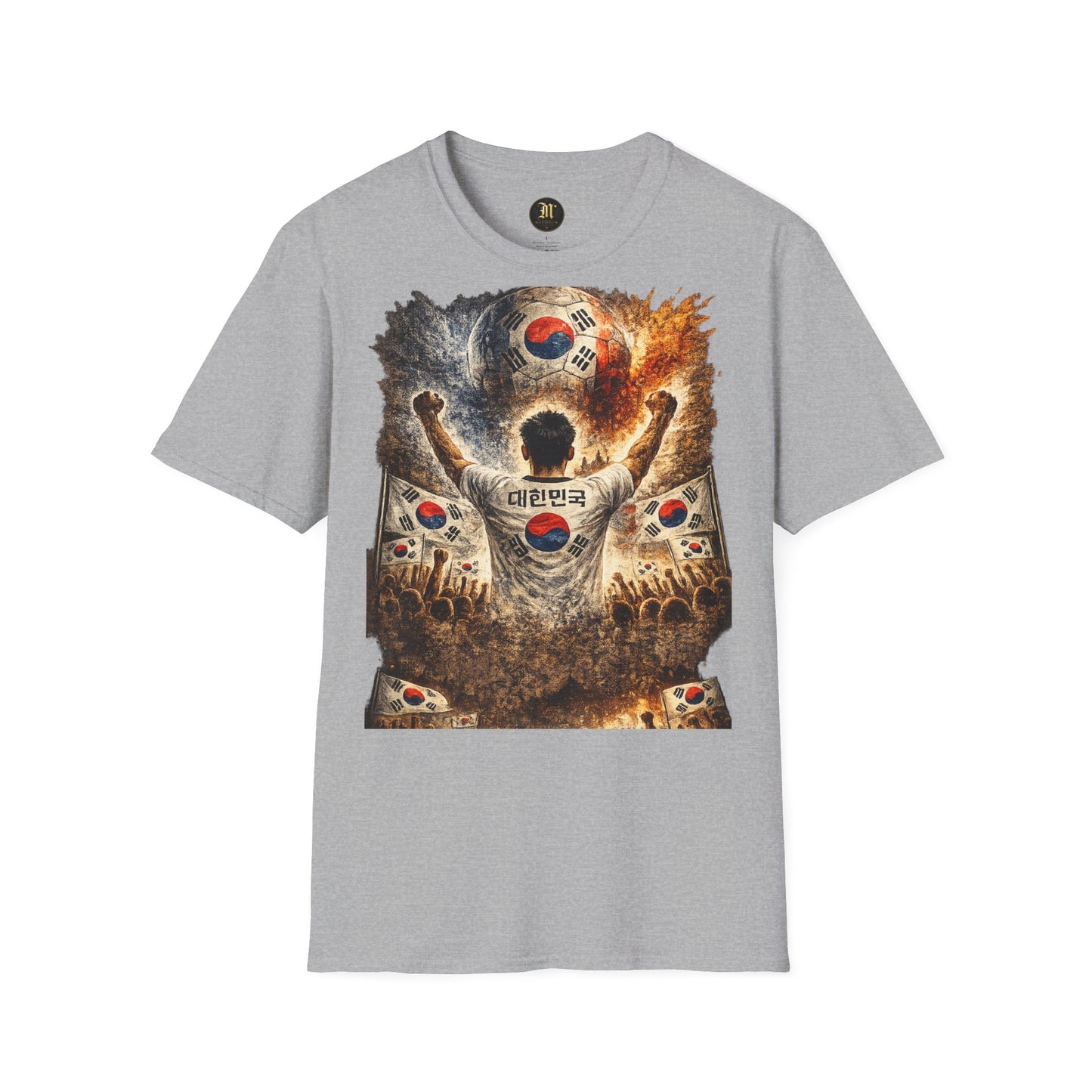 Südkorea Fußball Fan T-Shirt | Korea Supporter Shirt | South Korea Fan Design | Fußball Fanartikel | Geschenk für Südkorea Fans