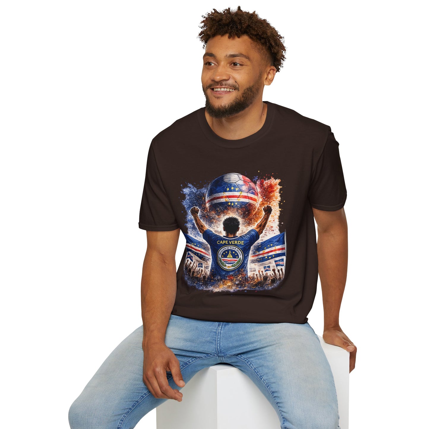 Kap Verde Fan Shirt – Cape Verde Football Supporter T-Shirt | Fußball Fan Geschenk