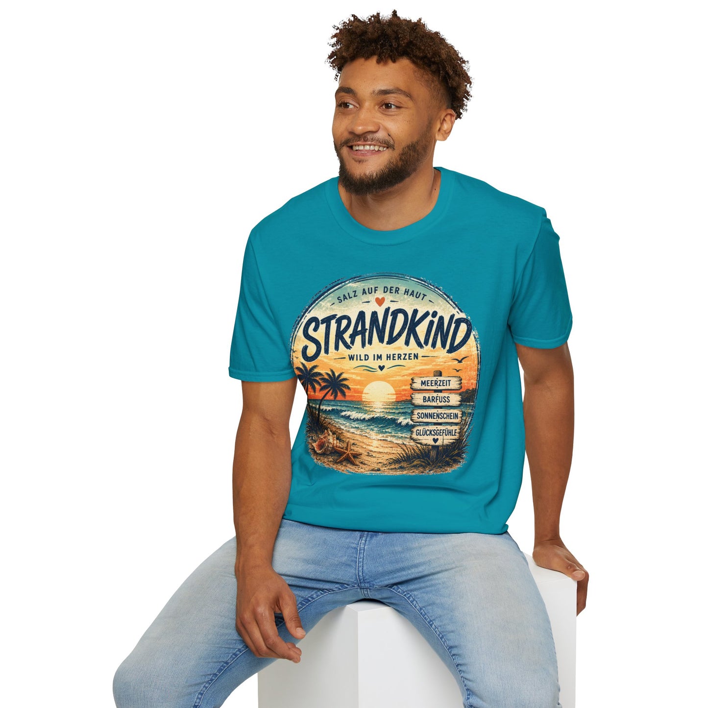 Strandkind T-Shirt – Salz auf der Haut, Wild im Herzen | Sommer & Meer Motiv