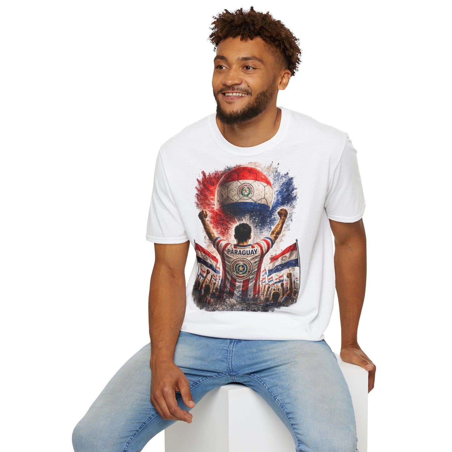 Paraguay Fußball Fan T-Shirt | Paraguay Supporter Shirt | Paraguay Fan Design | Fußball Fanartikel | Geschenk für Paraguay Fans