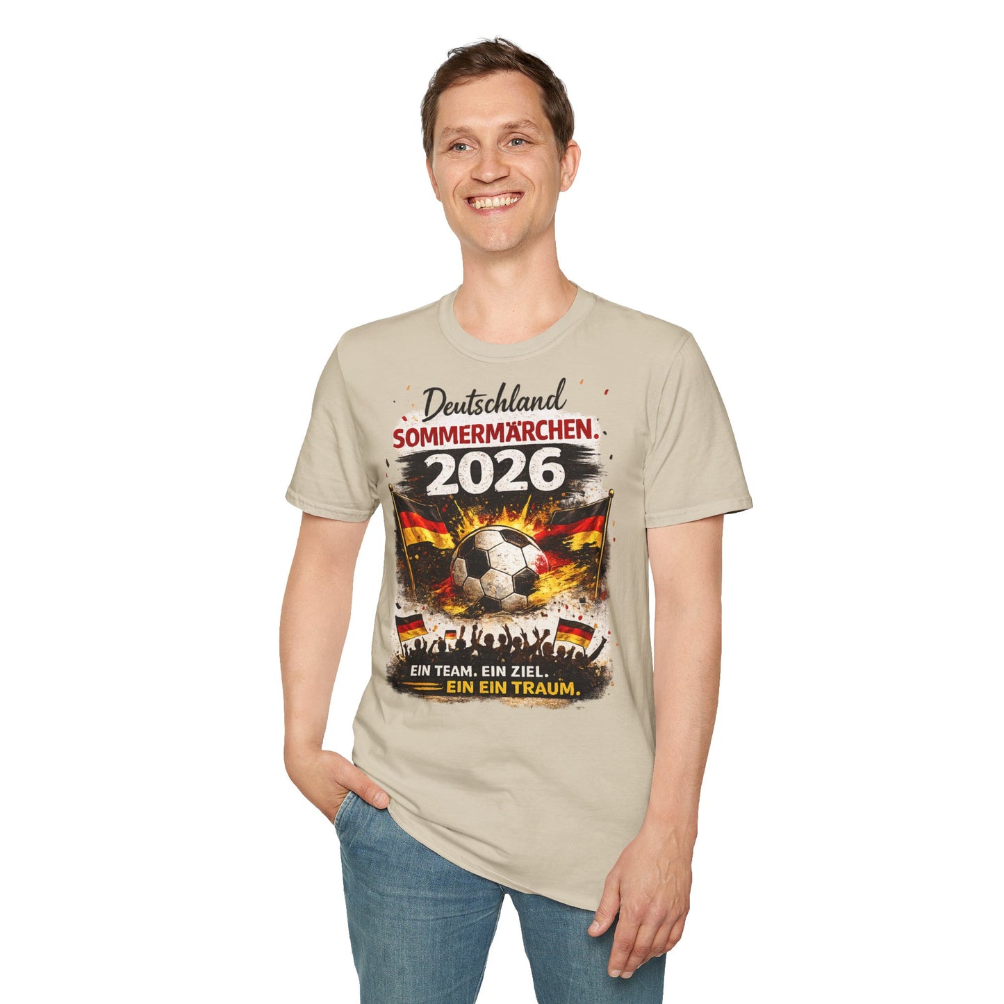 Deutschland Sommermärchen 2026 T-Shirt – Fußball Fan Shirt | Ein Team. Ein Ziel. Ein Traum.