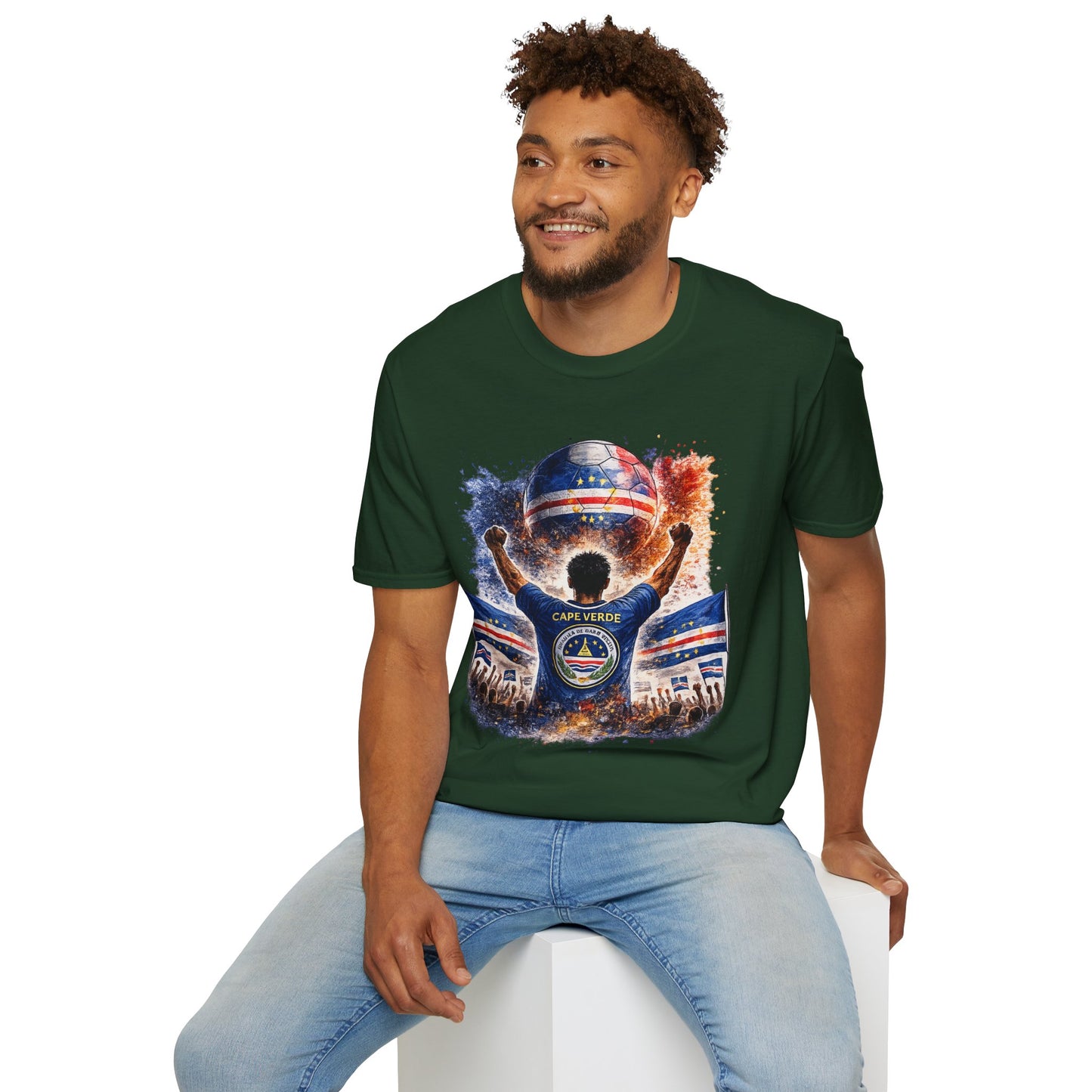 Kap Verde Fan Shirt – Cape Verde Football Supporter T-Shirt | Fußball Fan Geschenk