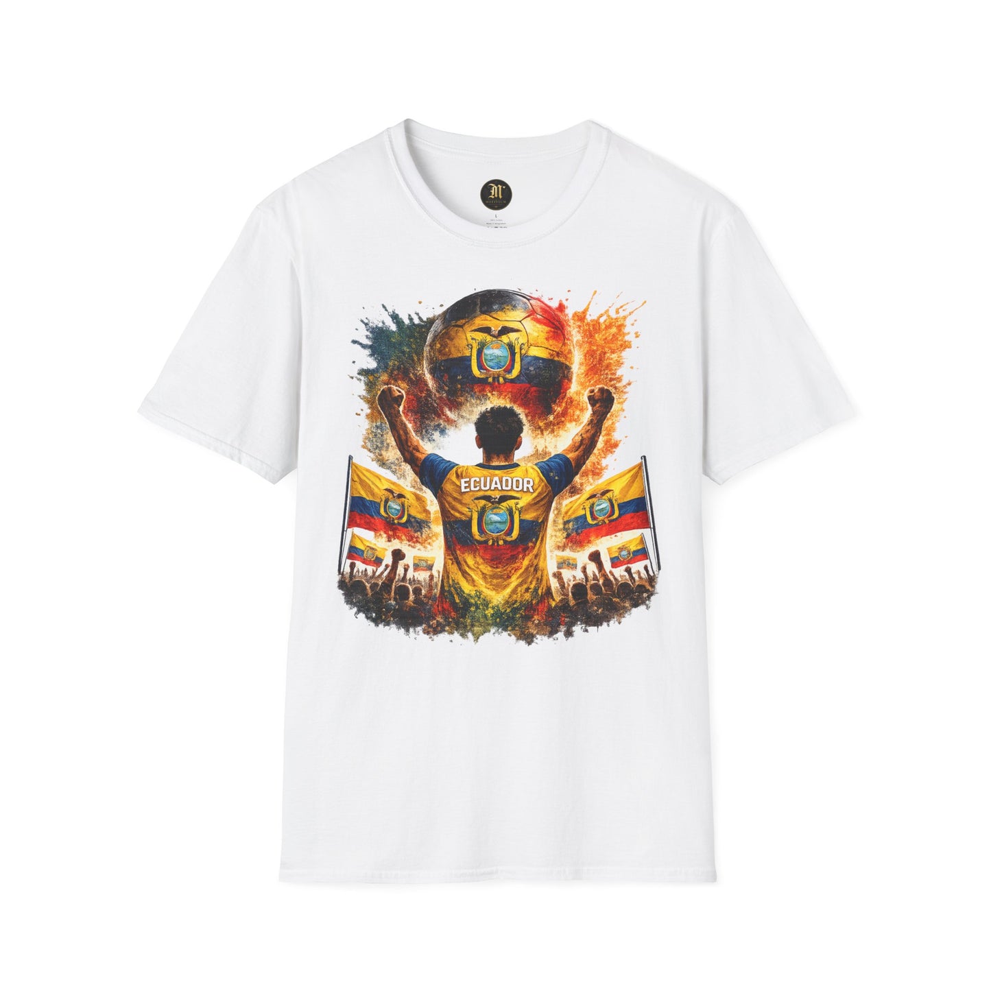 Ecuador Fußball Fan T-Shirt – Ecuador Flagge Supporter Design | Fußball Fanartikel | Geschenk für Fußballfans