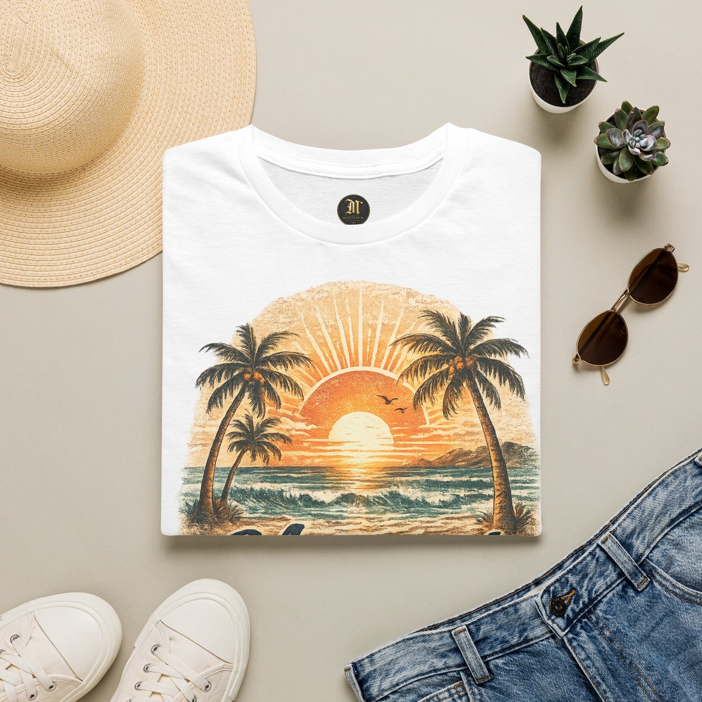 Meerzeit T-Shirt – Salz auf der Haut, Wind im Haar | Vintage Strand Shirt | Sommer Urlaub Meer Geschenk