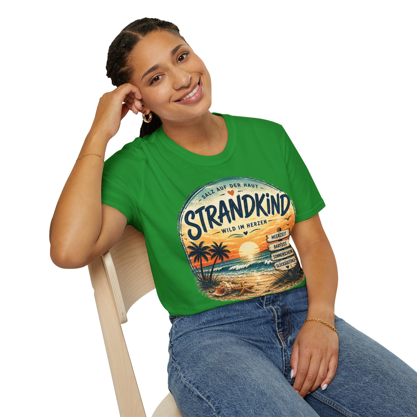 Strandkind T-Shirt – Salz auf der Haut, Wild im Herzen | Sommer & Meer Motiv