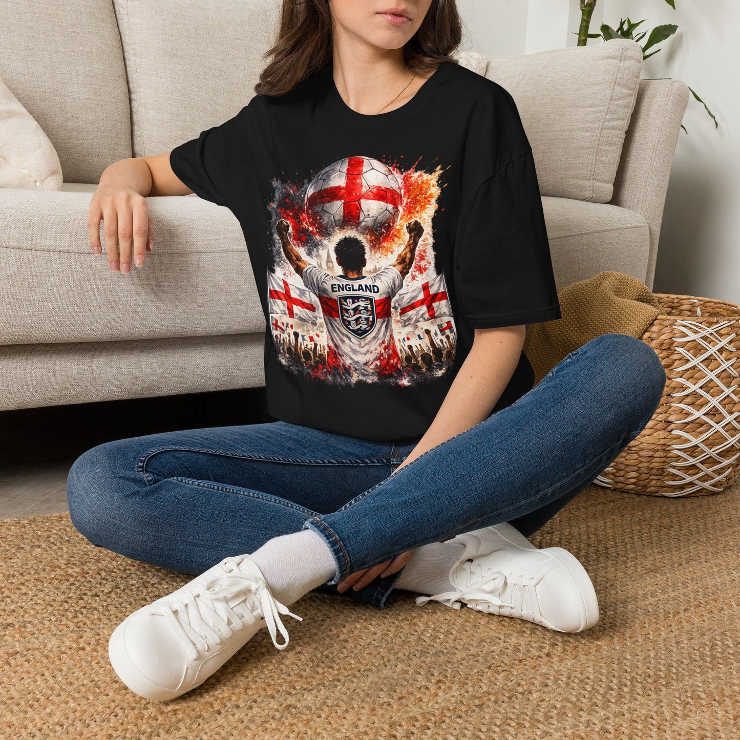 England Fan Shirt 2026 | England Football Supporter T-Shirt | Fußball Fan Geschenk