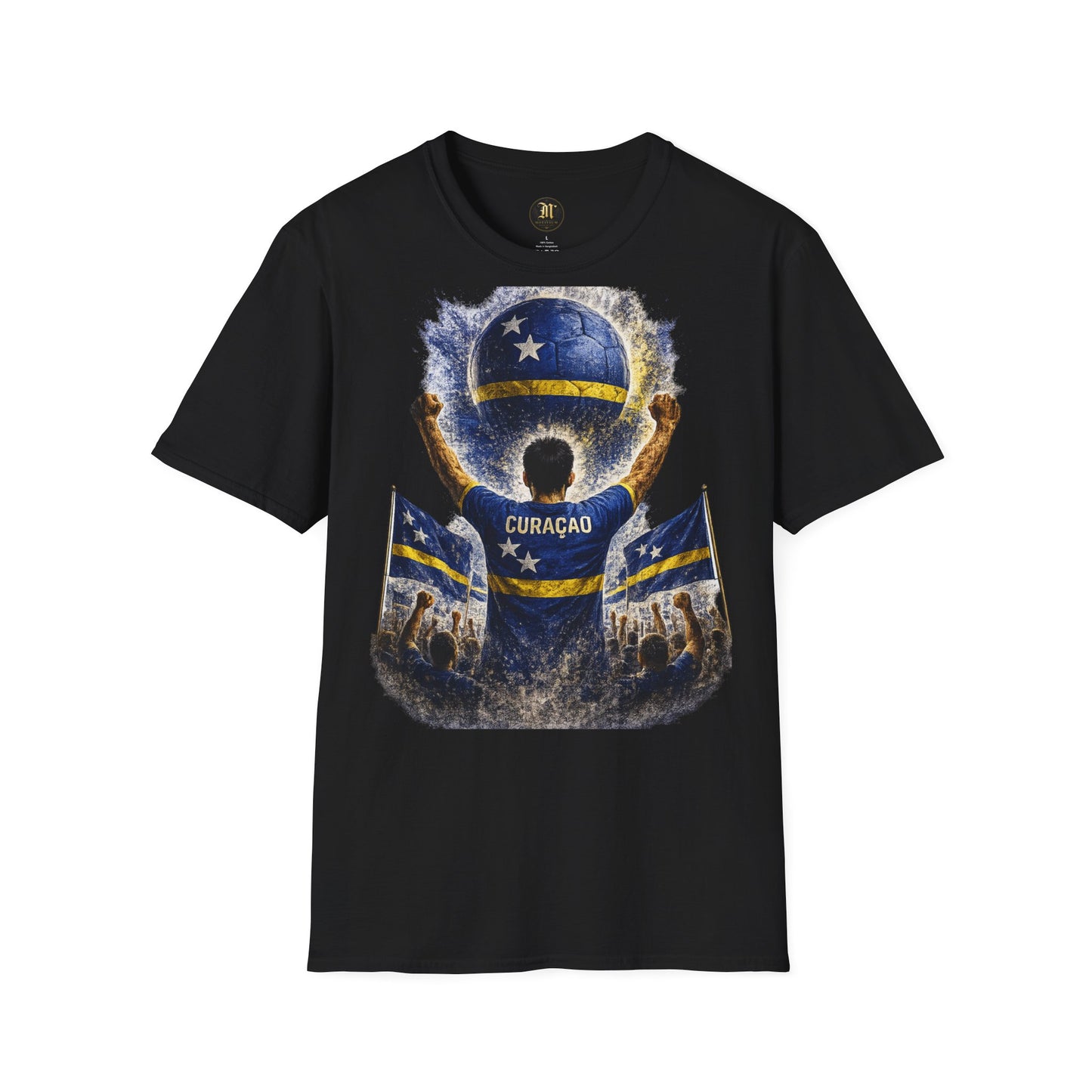 Curaçao Fußball Fan T-Shirt | Curaçao Supporter Shirt | Curacao Fan Design | Fußball Fanartikel | Geschenk für Curaçao Fans