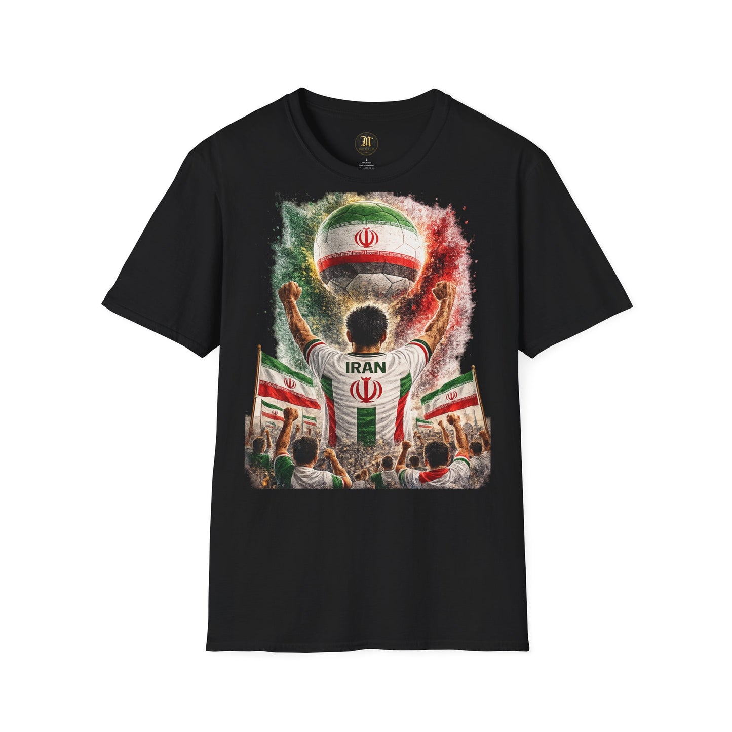 Iran Fußball Fan T-Shirt | Iran Supporter Shirt | Iran Fan Design | Fußball Fanartikel | Geschenk für Iran Fans