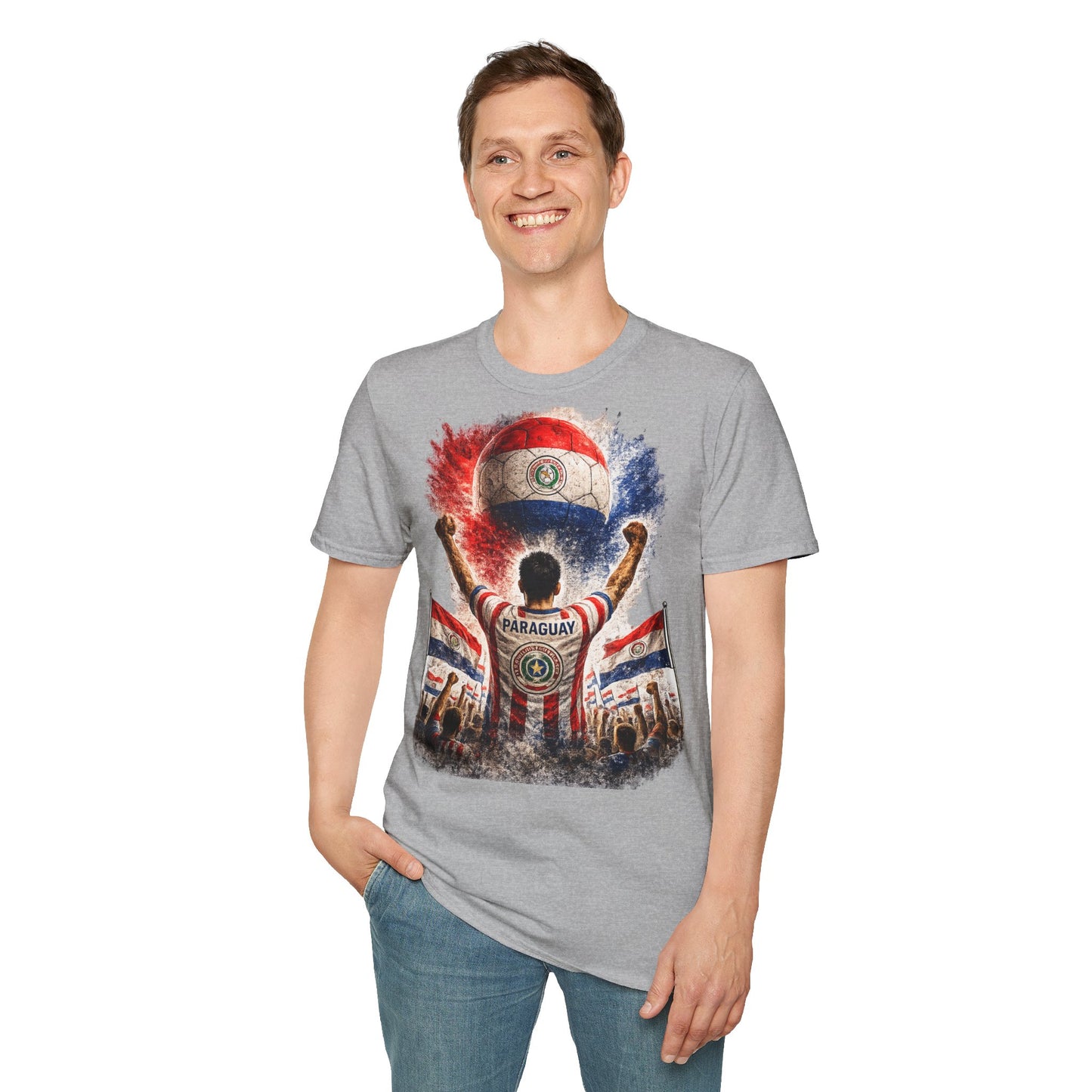 Paraguay Fußball Fan T-Shirt | Paraguay Supporter Shirt | Paraguay Fan Design | Fußball Fanartikel | Geschenk für Paraguay Fans