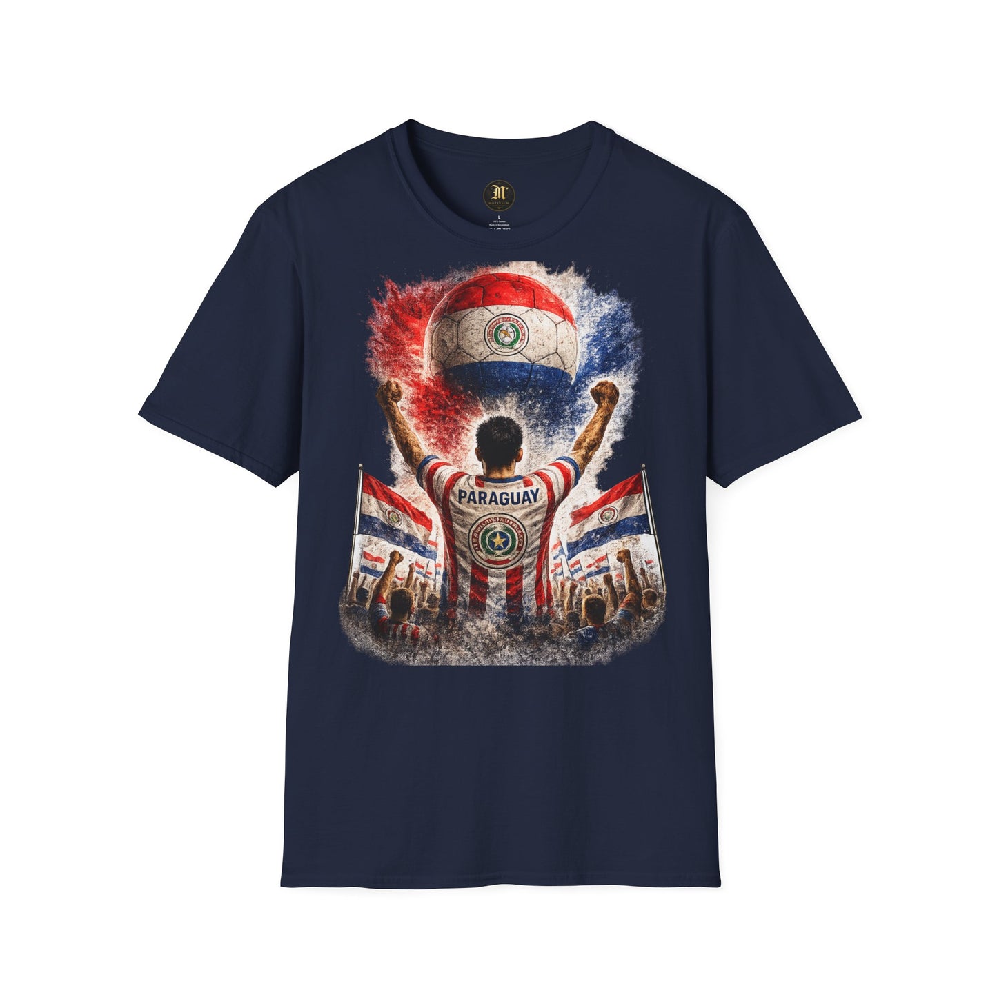 Paraguay Fußball Fan T-Shirt | Paraguay Supporter Shirt | Paraguay Fan Design | Fußball Fanartikel | Geschenk für Paraguay Fans