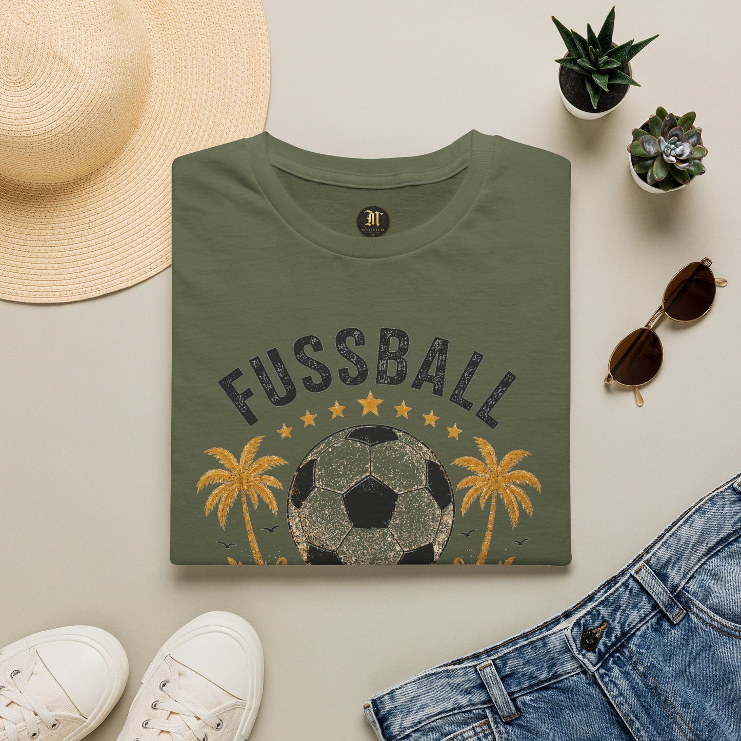 Fußball Freiheit Shirt – Vintage Fußball & Beach Lifestyle T-Shirt | Mein Leben. Mein Spiel