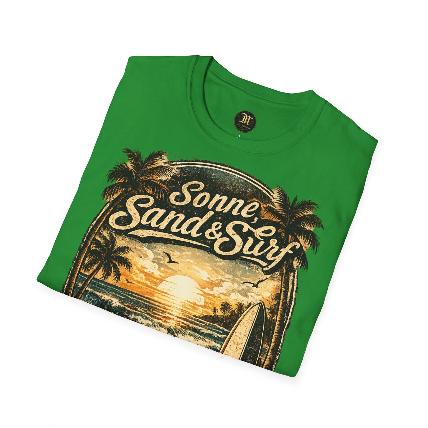 🌴 Sonne, Sand & Surf T-Shirt – Lebe Frei | Vintage Beach Lifestyle Design