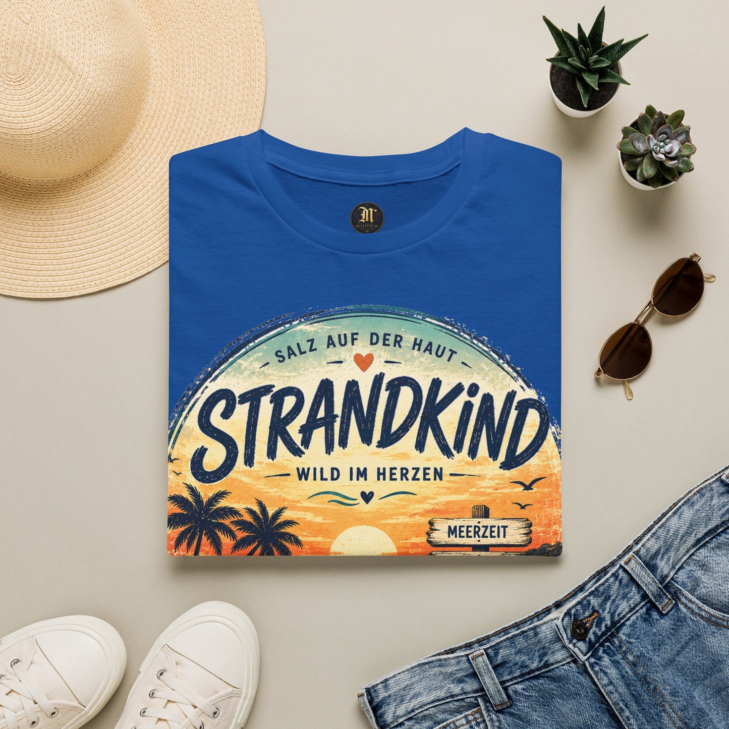 Strandkind T-Shirt – Salz auf der Haut, Wild im Herzen | Sommer & Meer Motiv