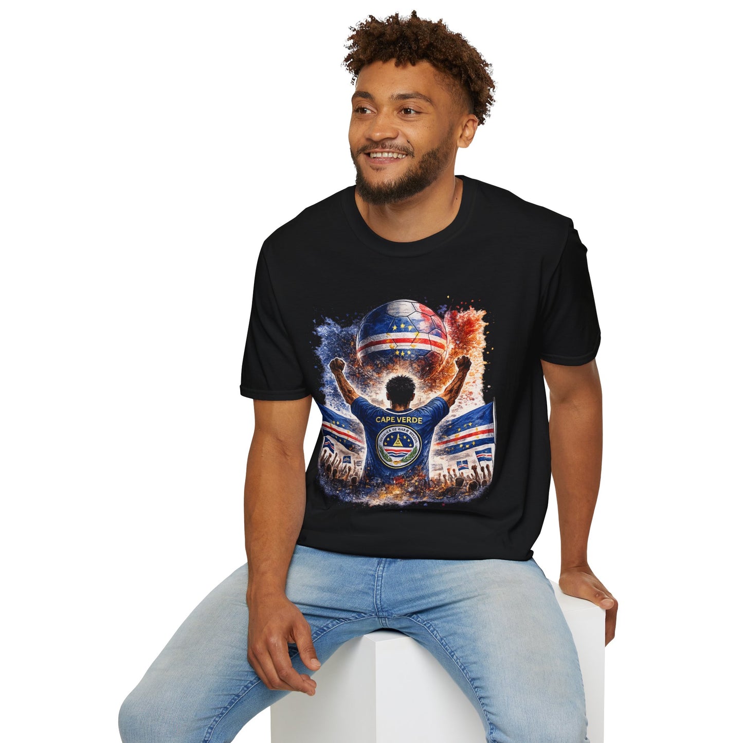 Kap Verde Fan Shirt – Cape Verde Football Supporter T-Shirt | Fußball Fan Geschenk
