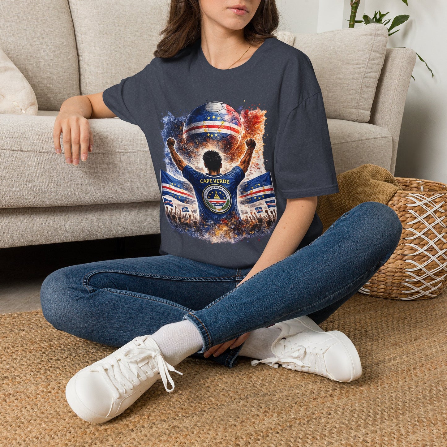 Kap Verde Fan Shirt – Cape Verde Football Supporter T-Shirt | Fußball Fan Geschenk