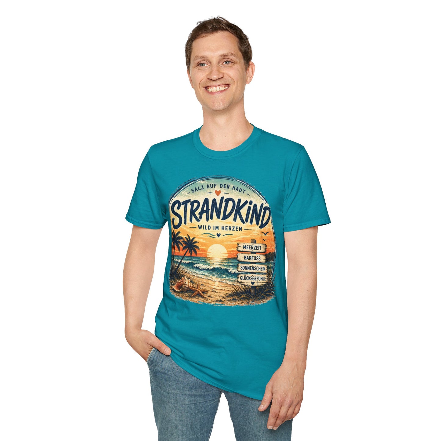 Strandkind T-Shirt – Salz auf der Haut, Wild im Herzen | Sommer & Meer Motiv