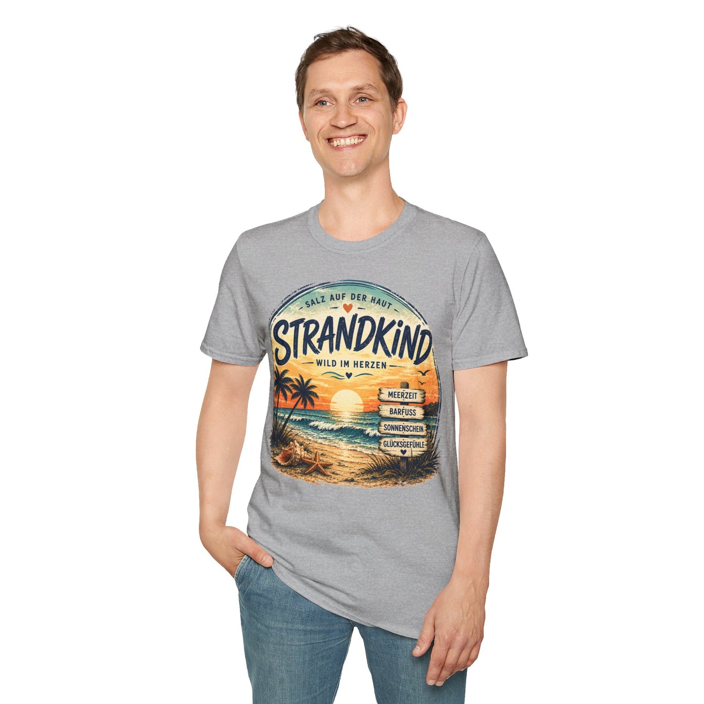 Strandkind T-Shirt – Salz auf der Haut, Wild im Herzen | Sommer & Meer Motiv