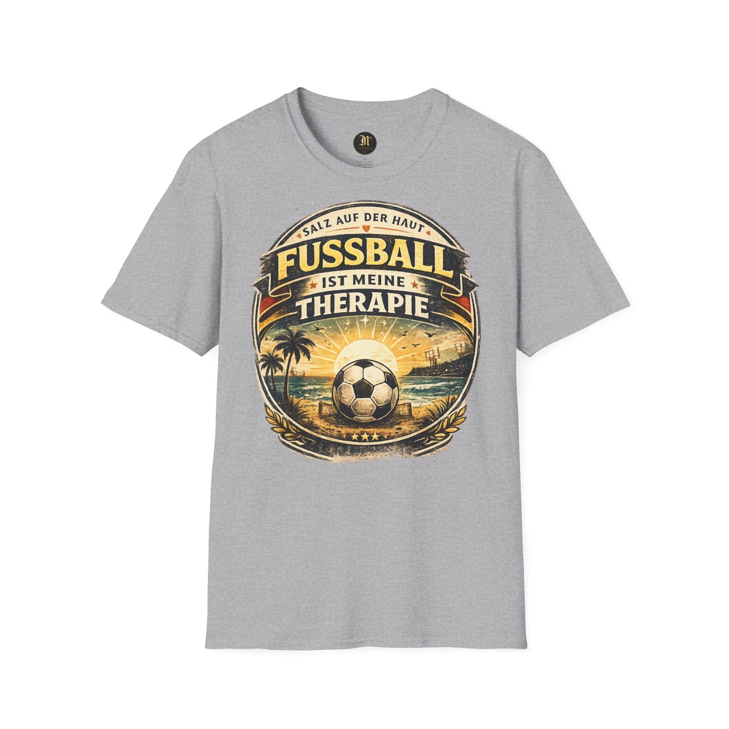 Fußball ist meine Therapie Shirt | Vintage Fußball Sommer Beach Lifestyle T-Shirt
