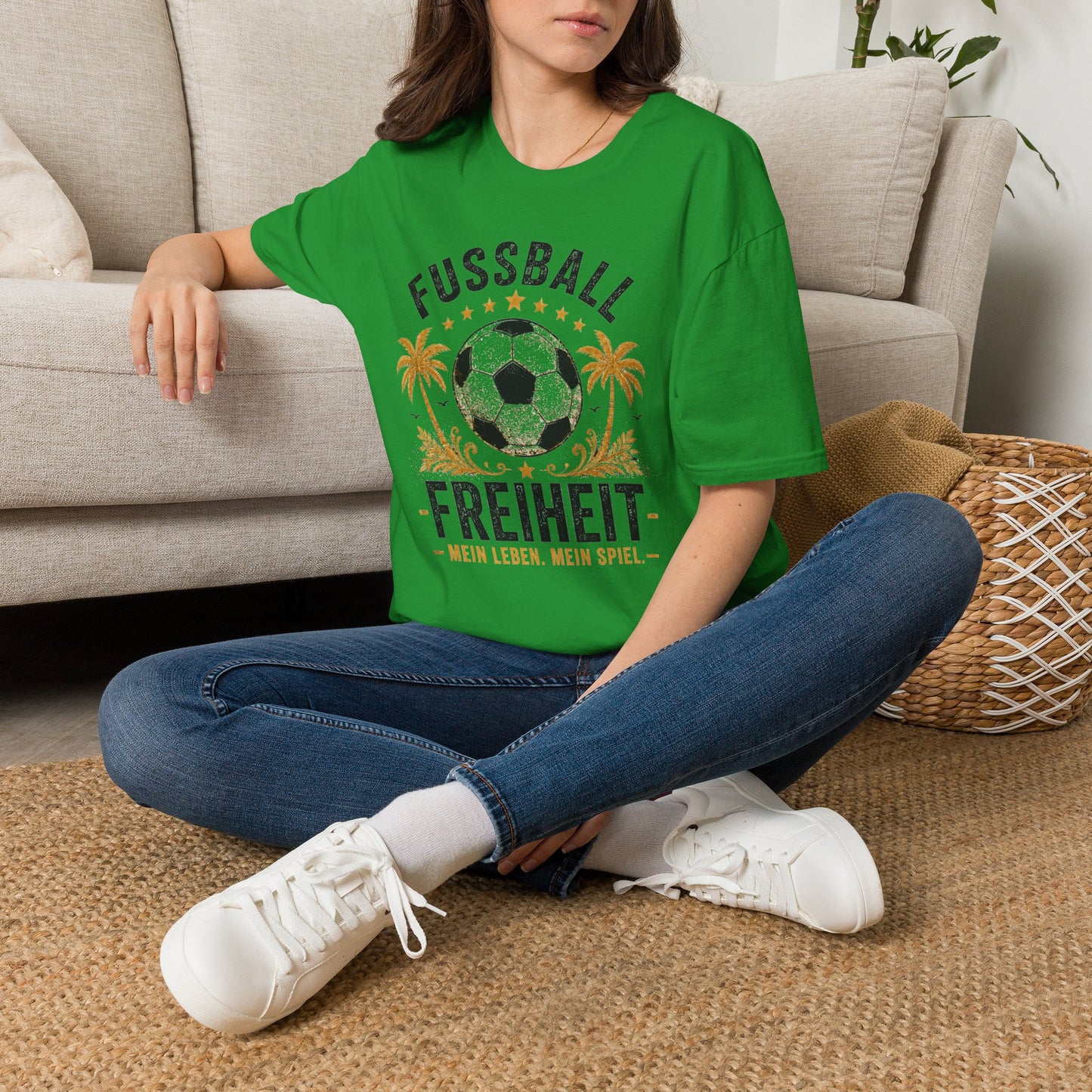 Fußball Freiheit Shirt – Vintage Fußball & Beach Lifestyle T-Shirt | Mein Leben. Mein Spiel
