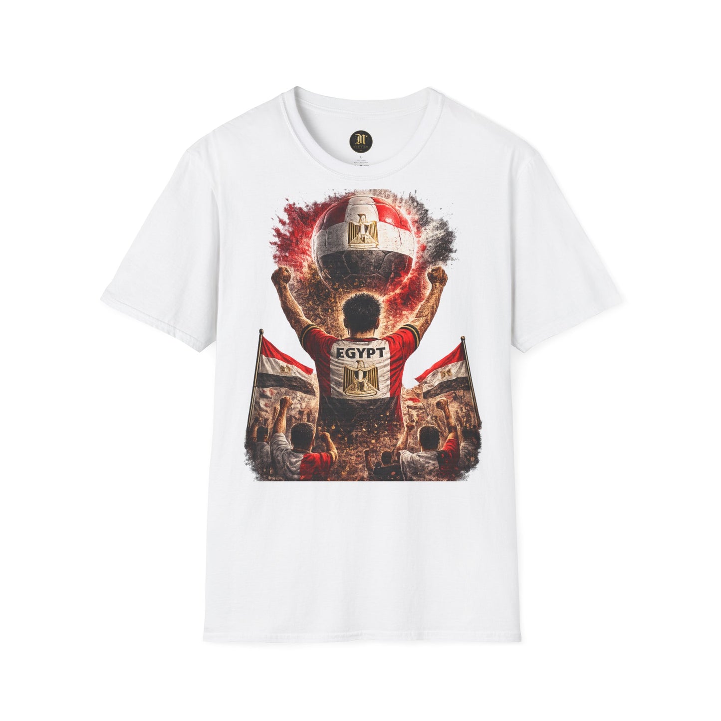 Ägypten Fußball Fan T-Shirt | Egypt Supporter Shirt | Egypt Fan Design | Fußball Fanartikel | Geschenk für Ägypten Fans