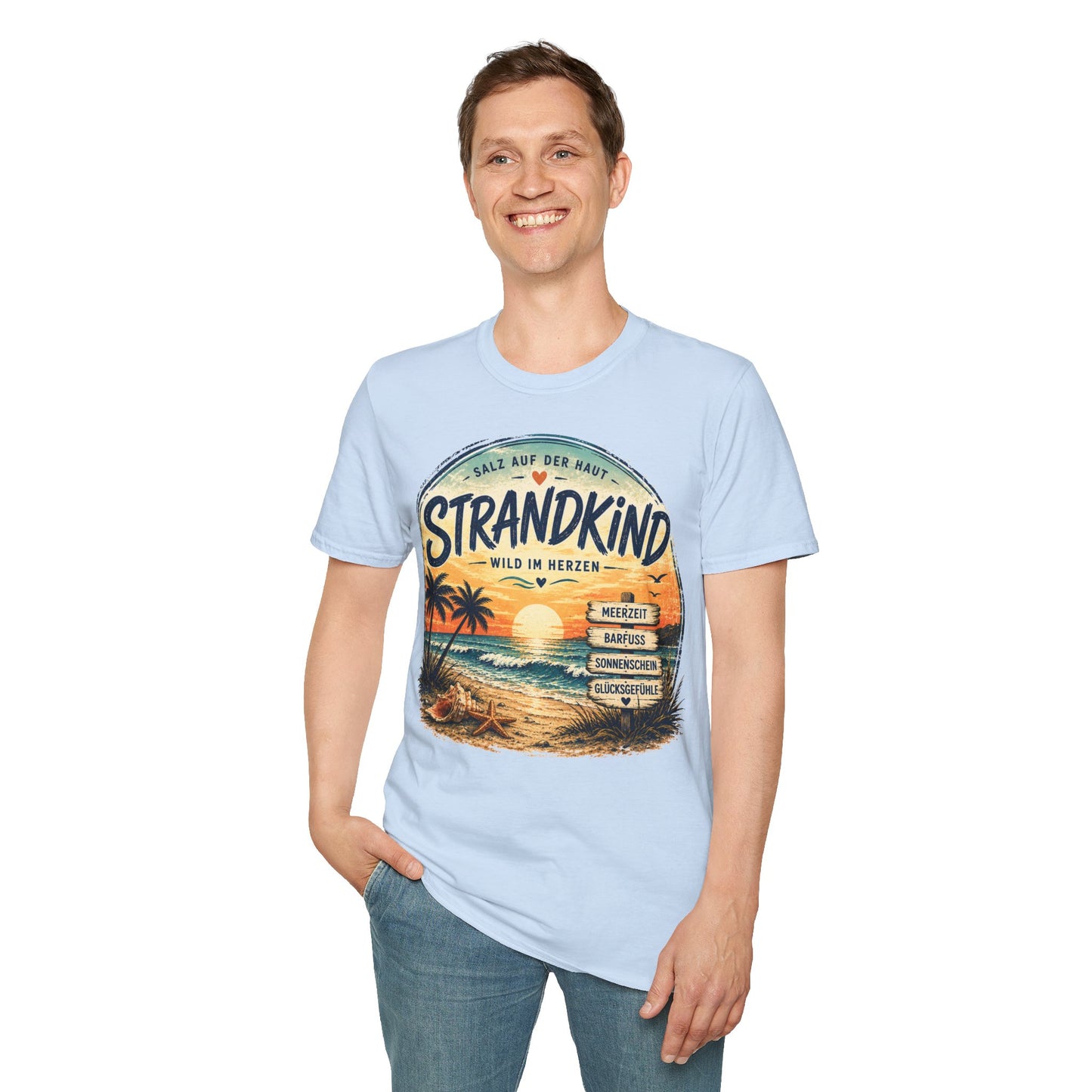 Strandkind T-Shirt – Salz auf der Haut, Wild im Herzen | Sommer & Meer Motiv