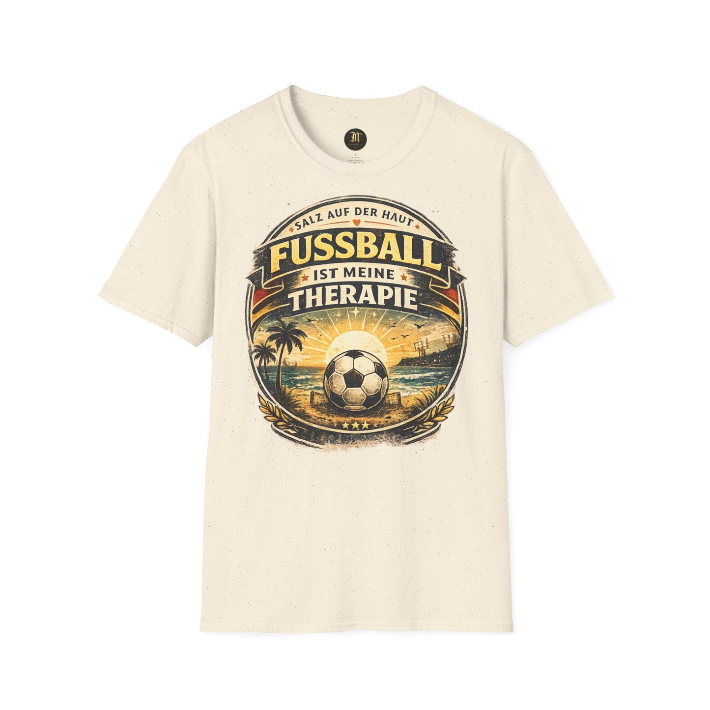 Fußball ist meine Therapie Shirt | Vintage Fußball Sommer Beach Lifestyle T-Shirt