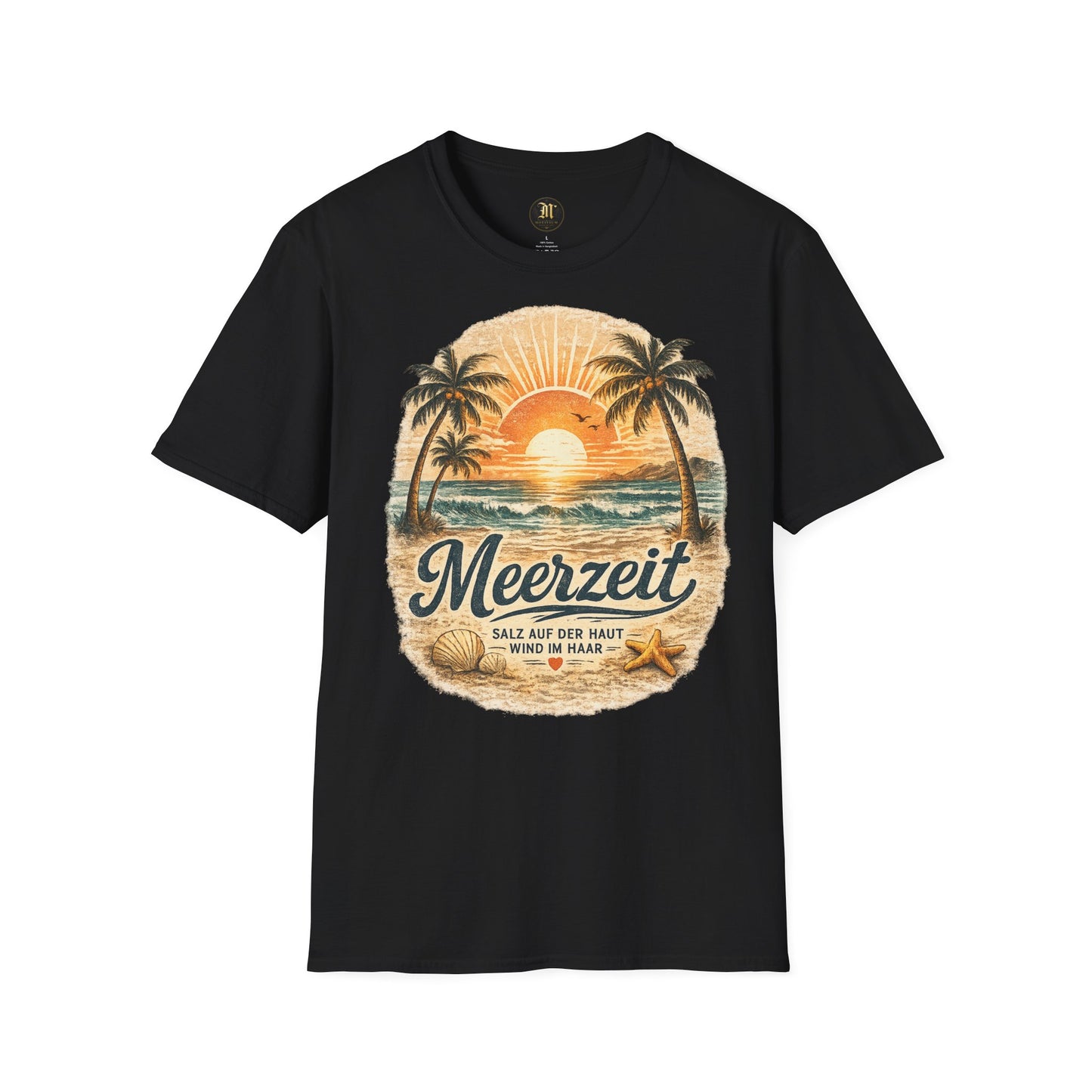 Meerzeit T-Shirt – Salz auf der Haut, Wind im Haar | Vintage Strand Shirt | Sommer Urlaub Meer Geschenk