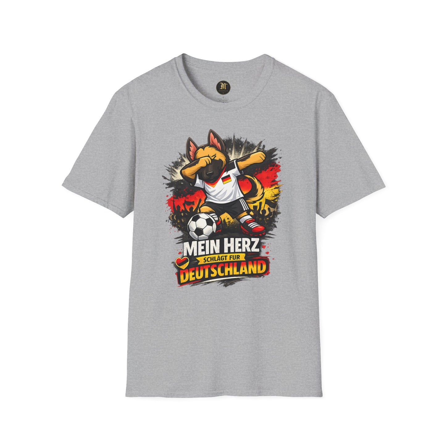 Deutschland Fußball Fan Hund T-Shirt – Schäferhund im Deutschland Trikot | Motivium