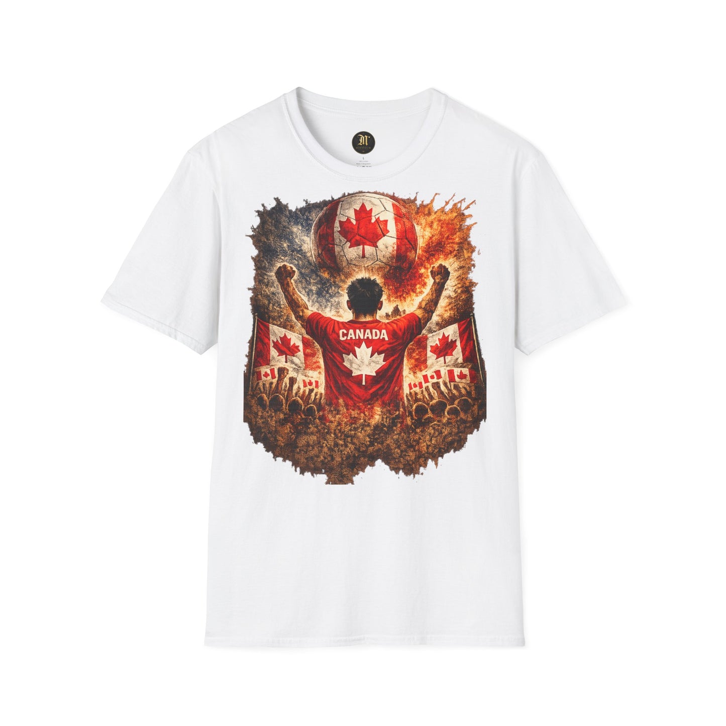 Kanada Fußball Fan T-Shirt | Kanada Supporter Shirt | Canada Fan Design | Fußball Fanartikel | Geschenk für Kanada Fans