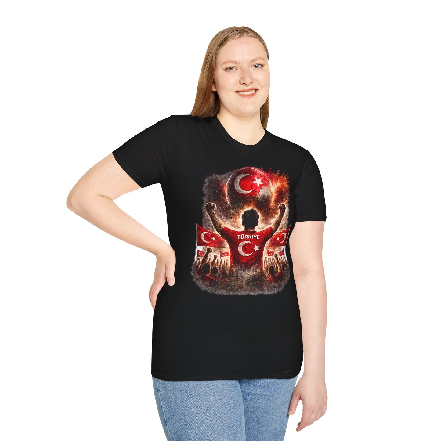 Türkei Fußball Fan T-Shirt – Türkei Flagge Supporter Design | Türkiye Fußball Fanartikel | Geschenk für Fußballfans