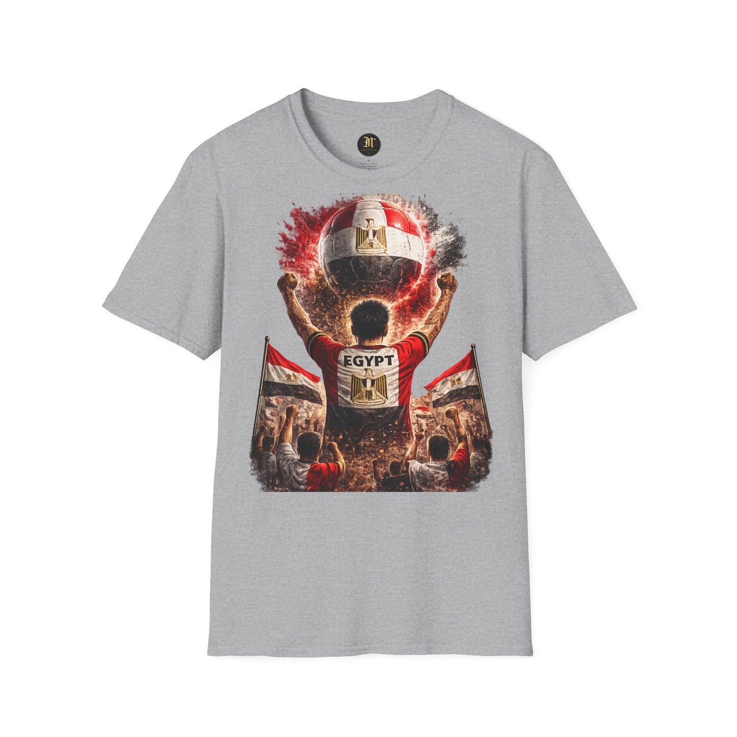 Ägypten Fußball Fan T-Shirt | Egypt Supporter Shirt | Egypt Fan Design | Fußball Fanartikel | Geschenk für Ägypten Fans
