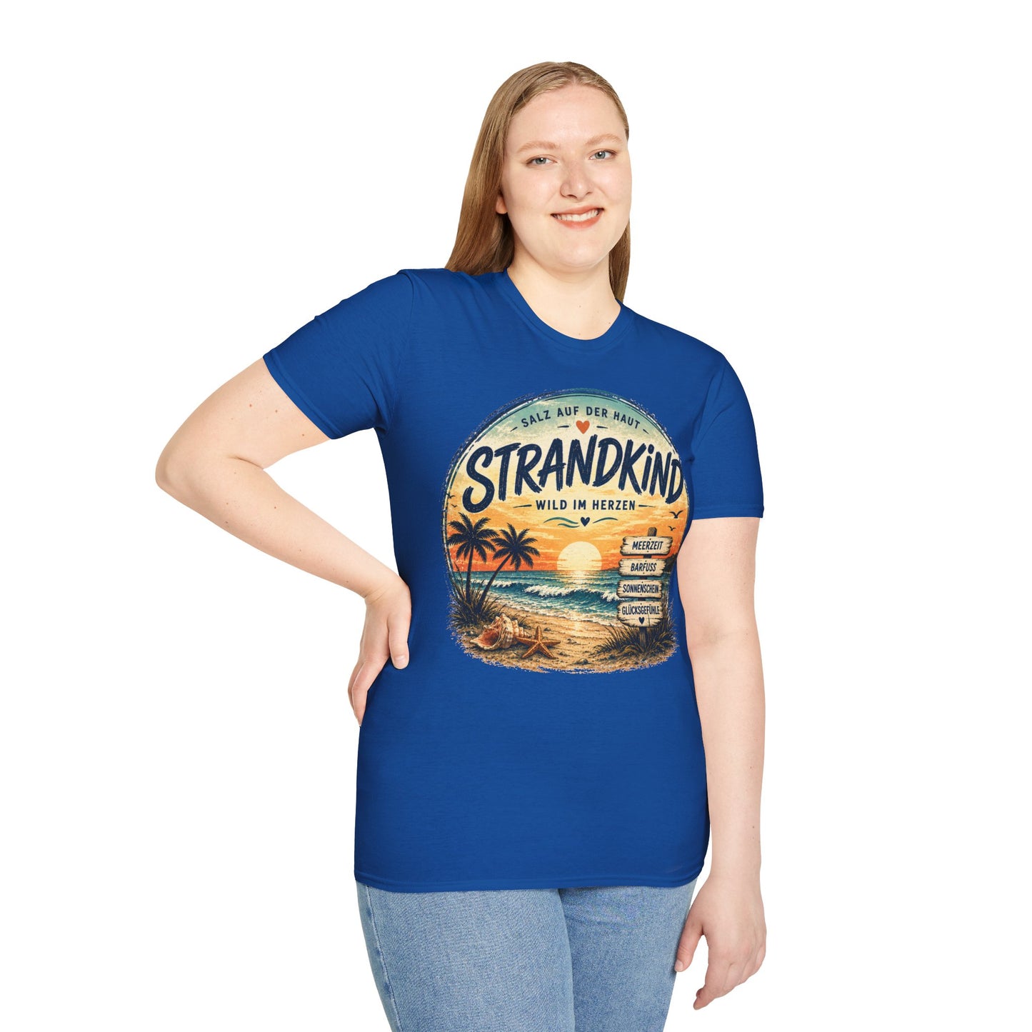 Strandkind T-Shirt – Salz auf der Haut, Wild im Herzen | Sommer & Meer Motiv