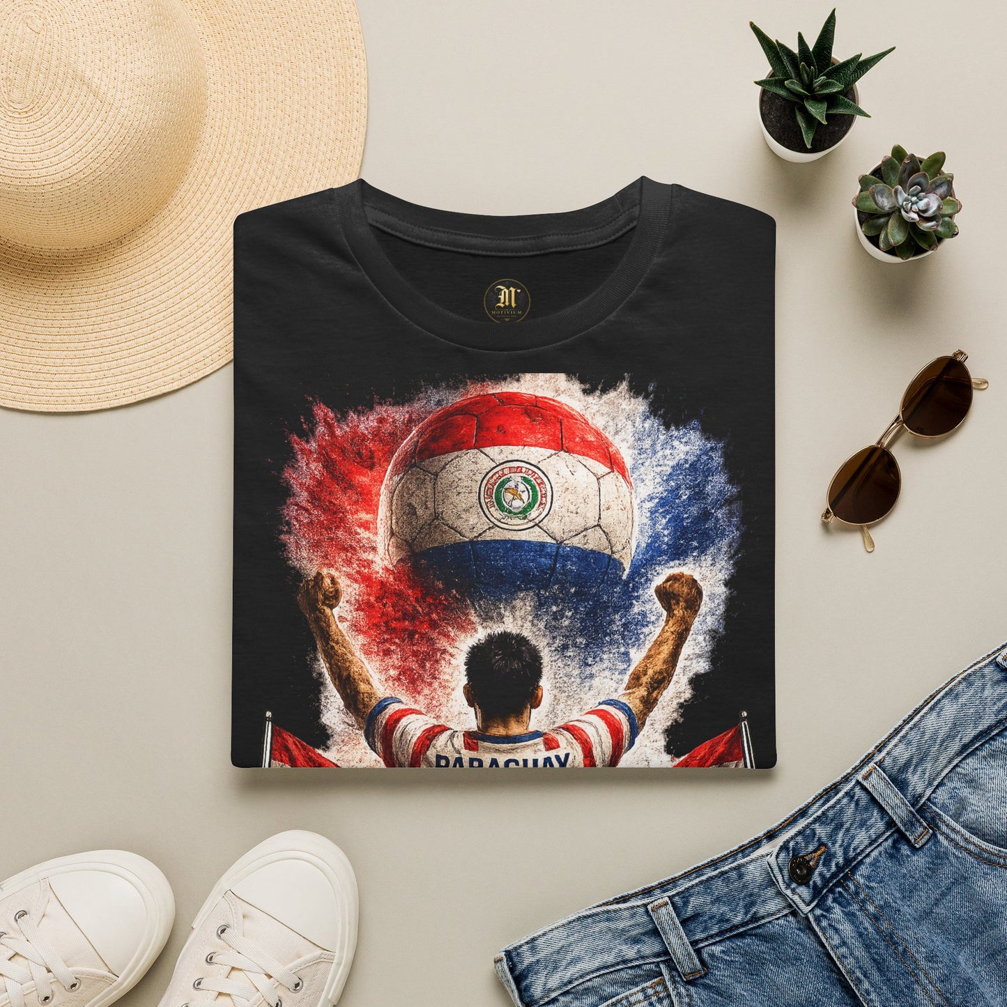 Paraguay Fußball Fan T-Shirt | Paraguay Supporter Shirt | Paraguay Fan Design | Fußball Fanartikel | Geschenk für Paraguay Fans