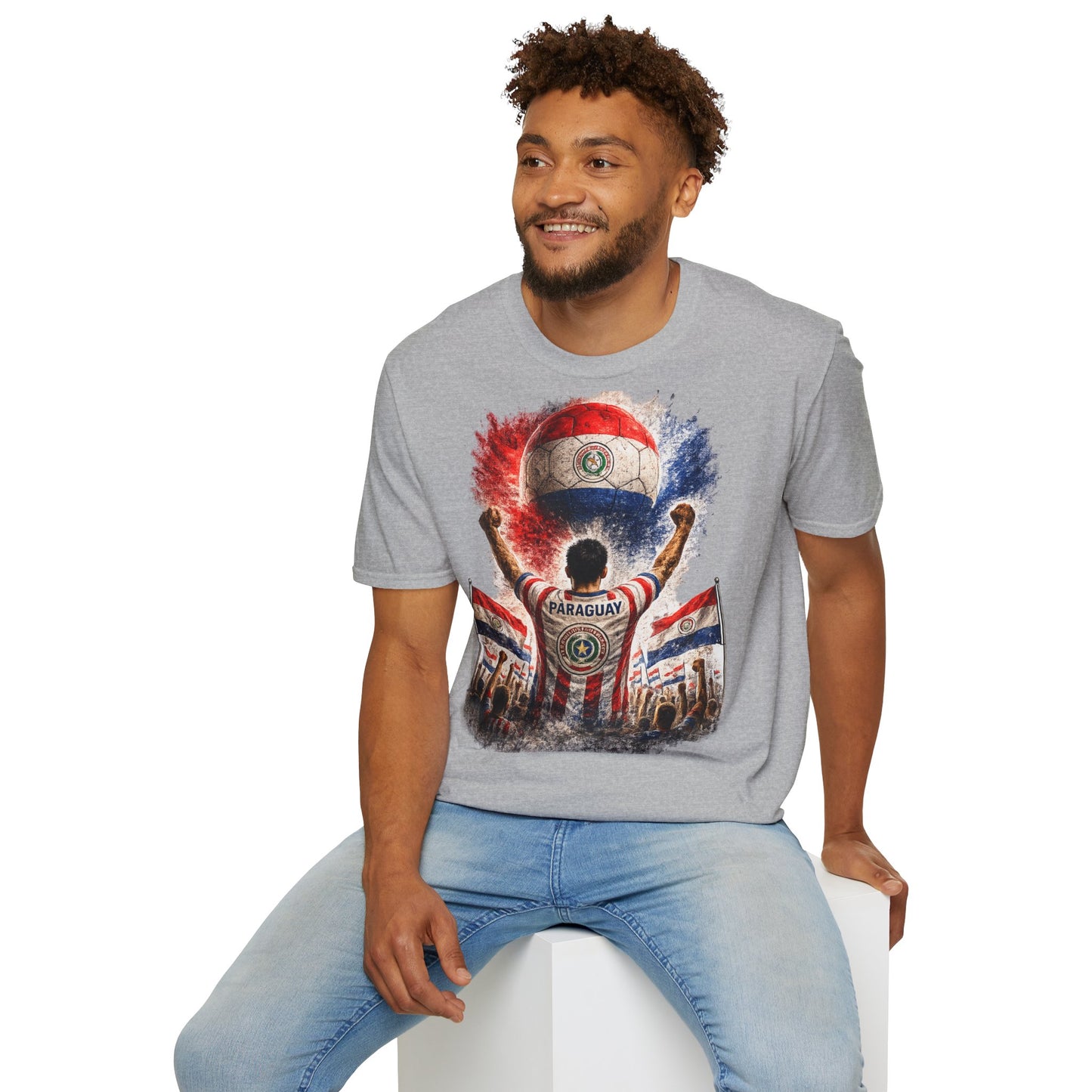Paraguay Fußball Fan T-Shirt | Paraguay Supporter Shirt | Paraguay Fan Design | Fußball Fanartikel | Geschenk für Paraguay Fans