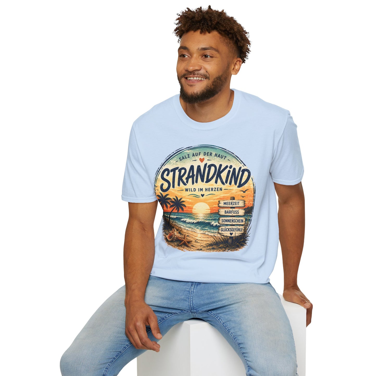 Strandkind T-Shirt – Salz auf der Haut, Wild im Herzen | Sommer & Meer Motiv