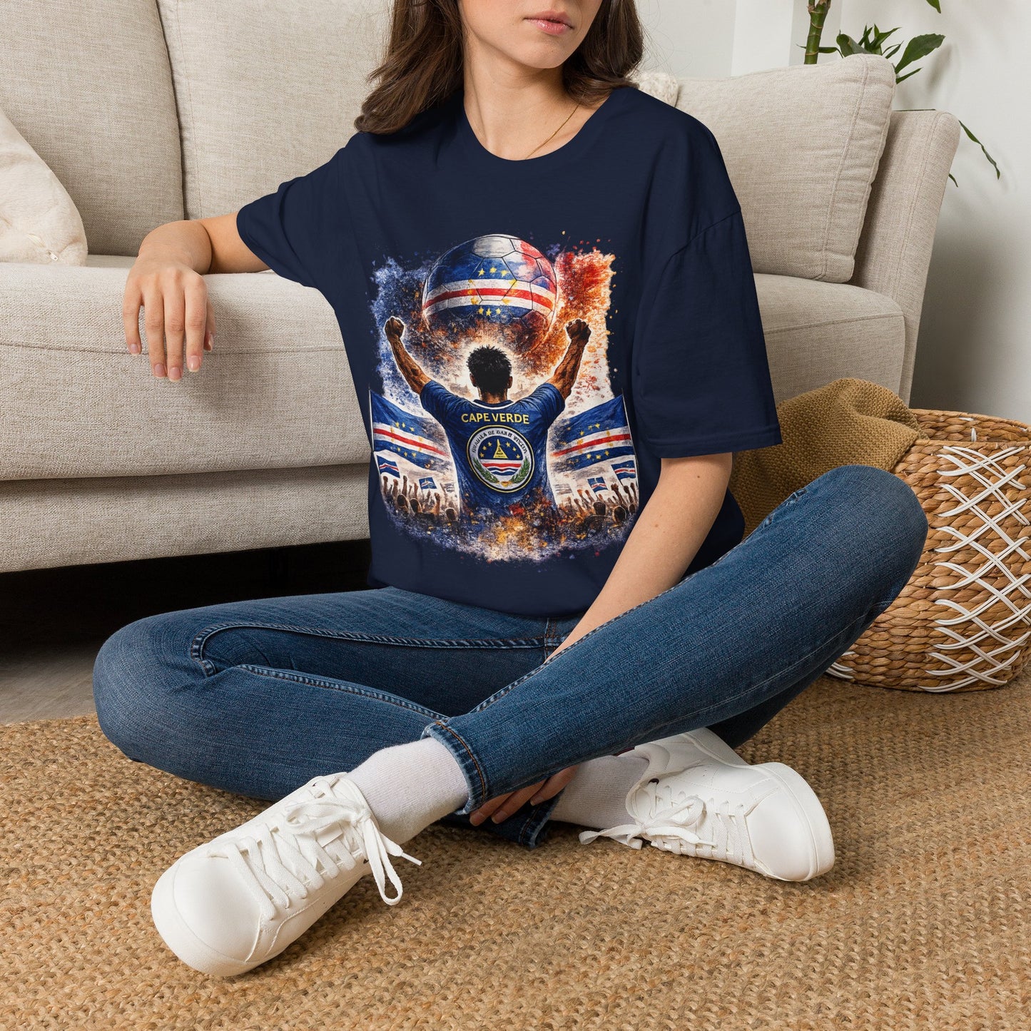 Kap Verde Fan Shirt – Cape Verde Football Supporter T-Shirt | Fußball Fan Geschenk