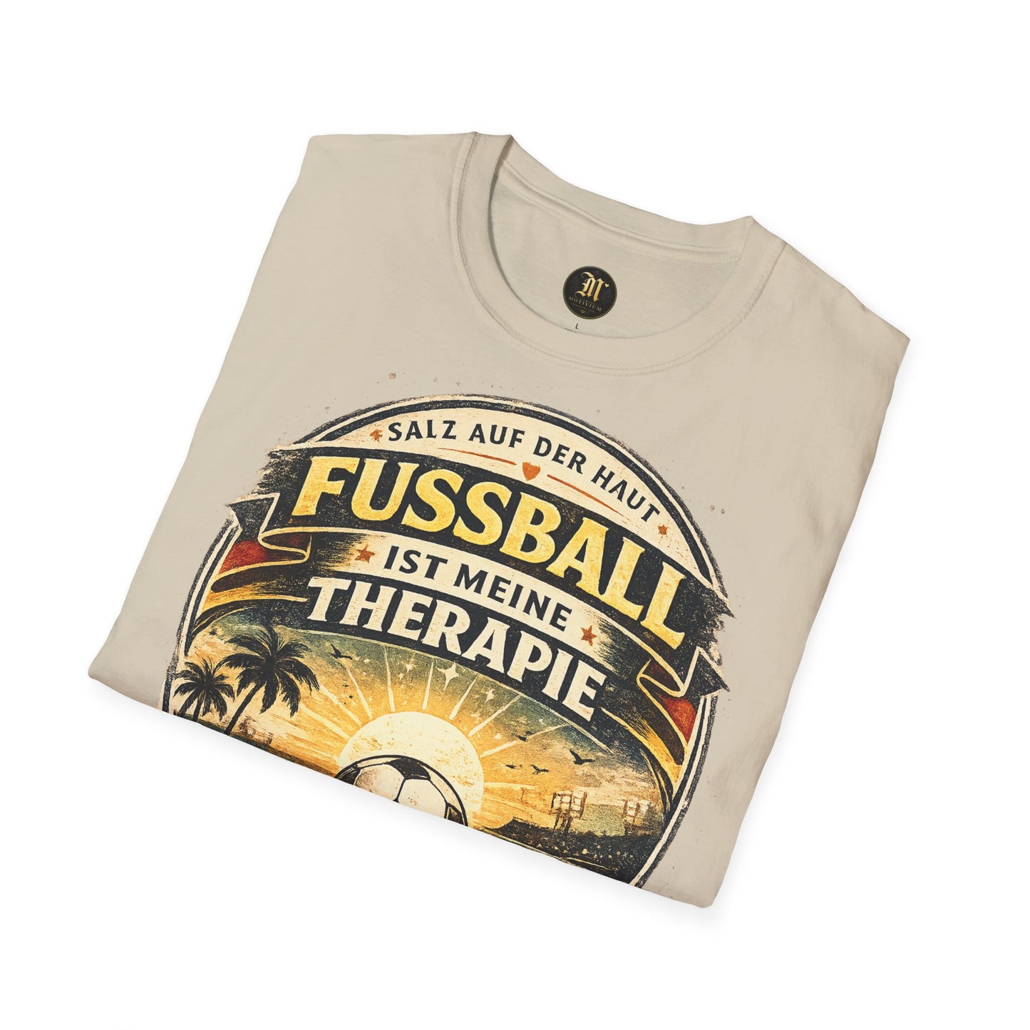 Fußball ist meine Therapie Shirt | Vintage Fußball Sommer Beach Lifestyle T-Shirt