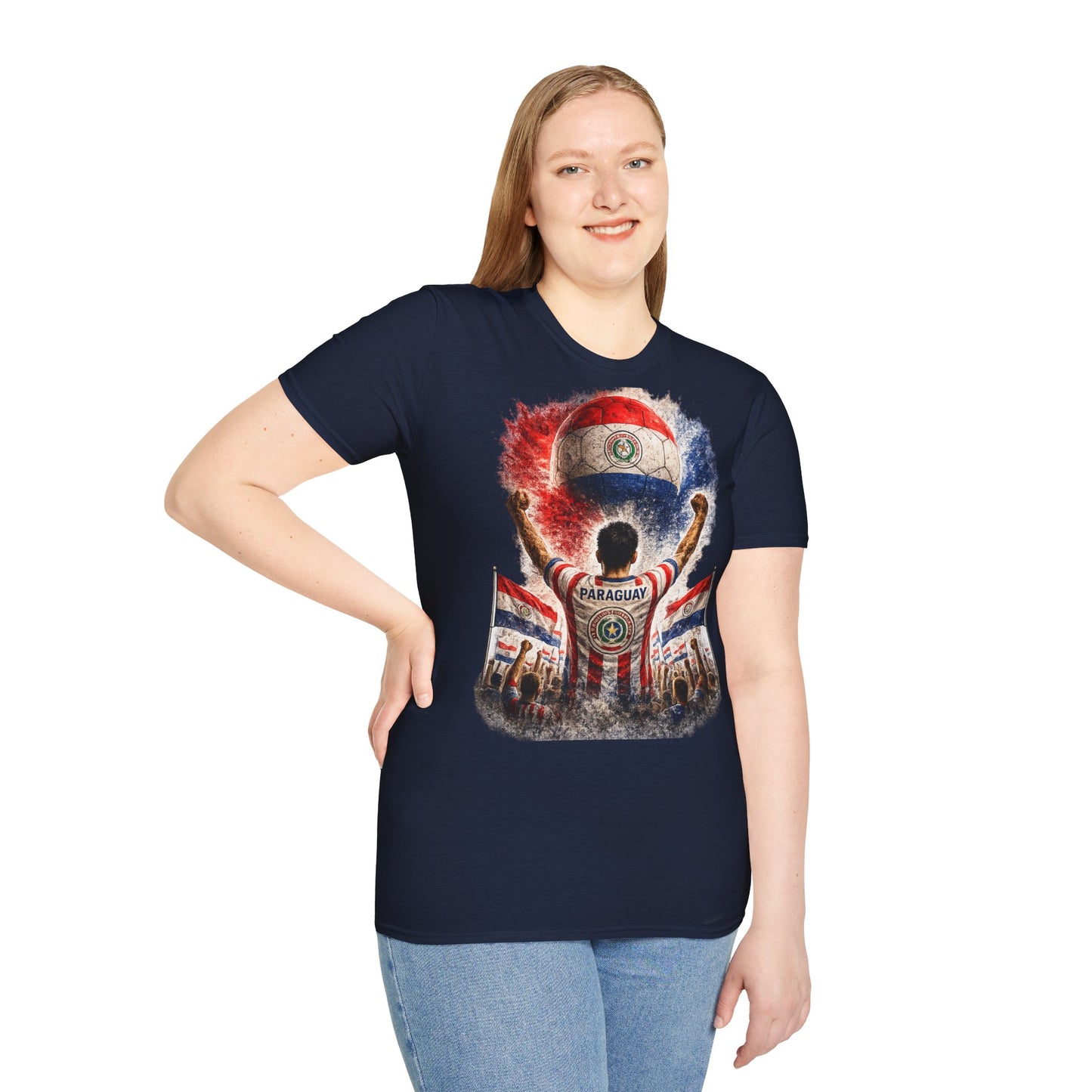 Paraguay Fußball Fan T-Shirt | Paraguay Supporter Shirt | Paraguay Fan Design | Fußball Fanartikel | Geschenk für Paraguay Fans