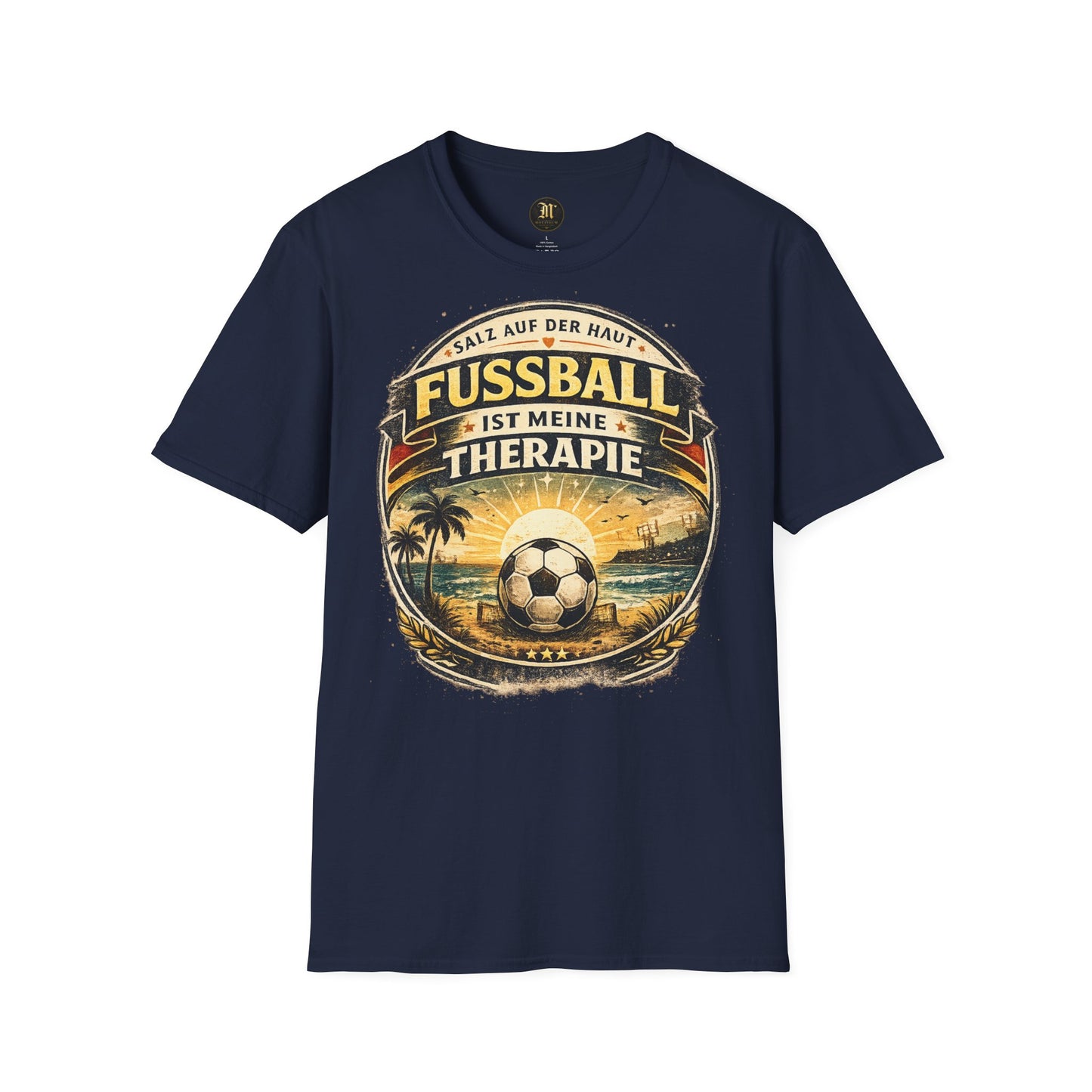 Fußball ist meine Therapie Shirt | Vintage Fußball Sommer Beach Lifestyle T-Shirt