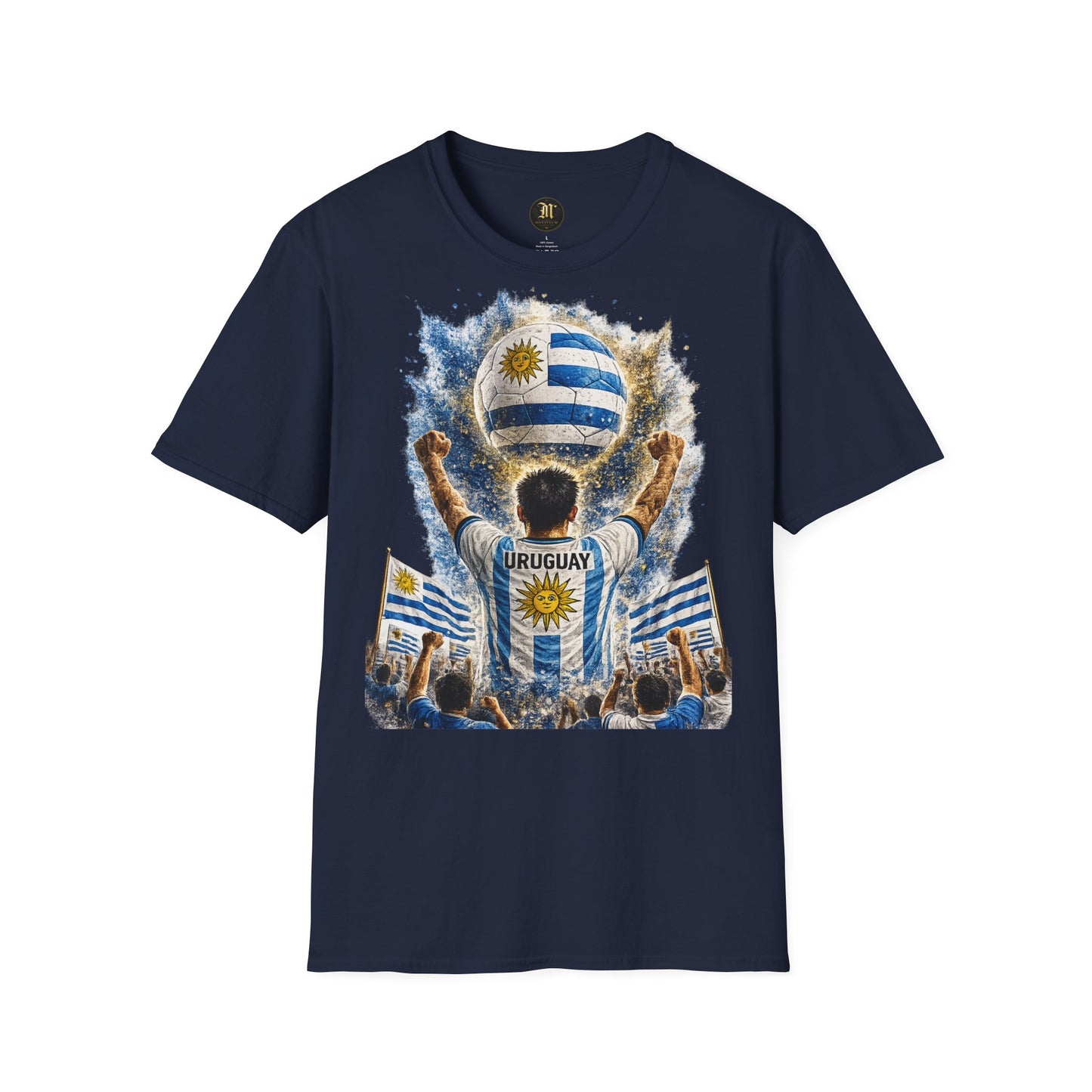Uruguay Fußball Fan T-Shirt | Uruguay Supporter Shirt | Uruguay Fan Design | Fußball Fanartikel | Geschenk für Uruguay Fans