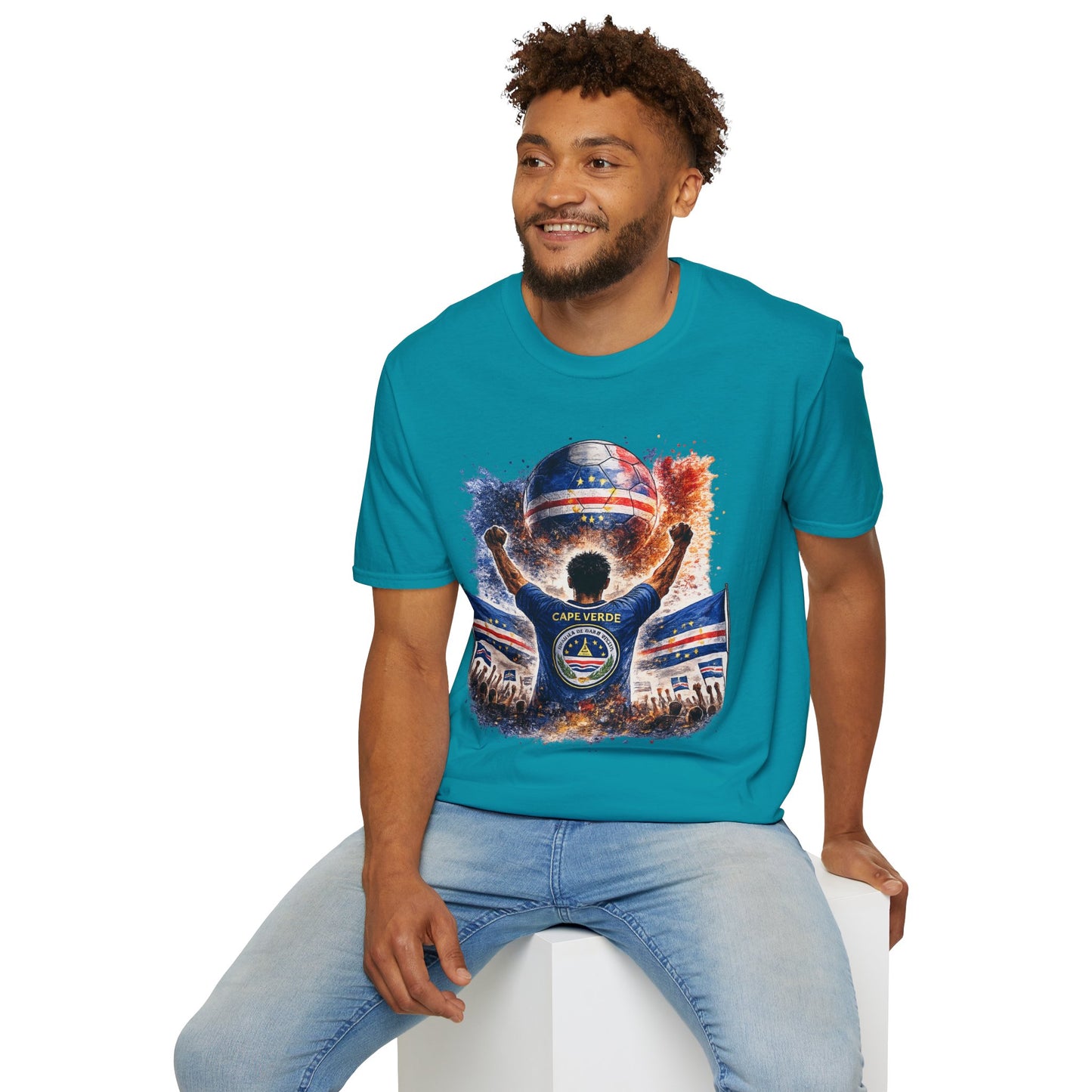 Kap Verde Fan Shirt – Cape Verde Football Supporter T-Shirt | Fußball Fan Geschenk