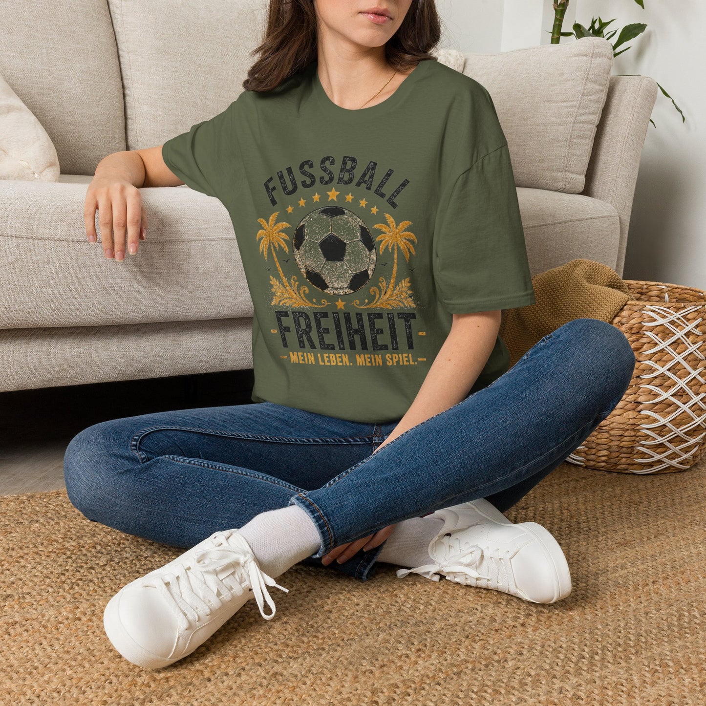 Fußball Freiheit Shirt – Vintage Fußball & Beach Lifestyle T-Shirt | Mein Leben. Mein Spiel