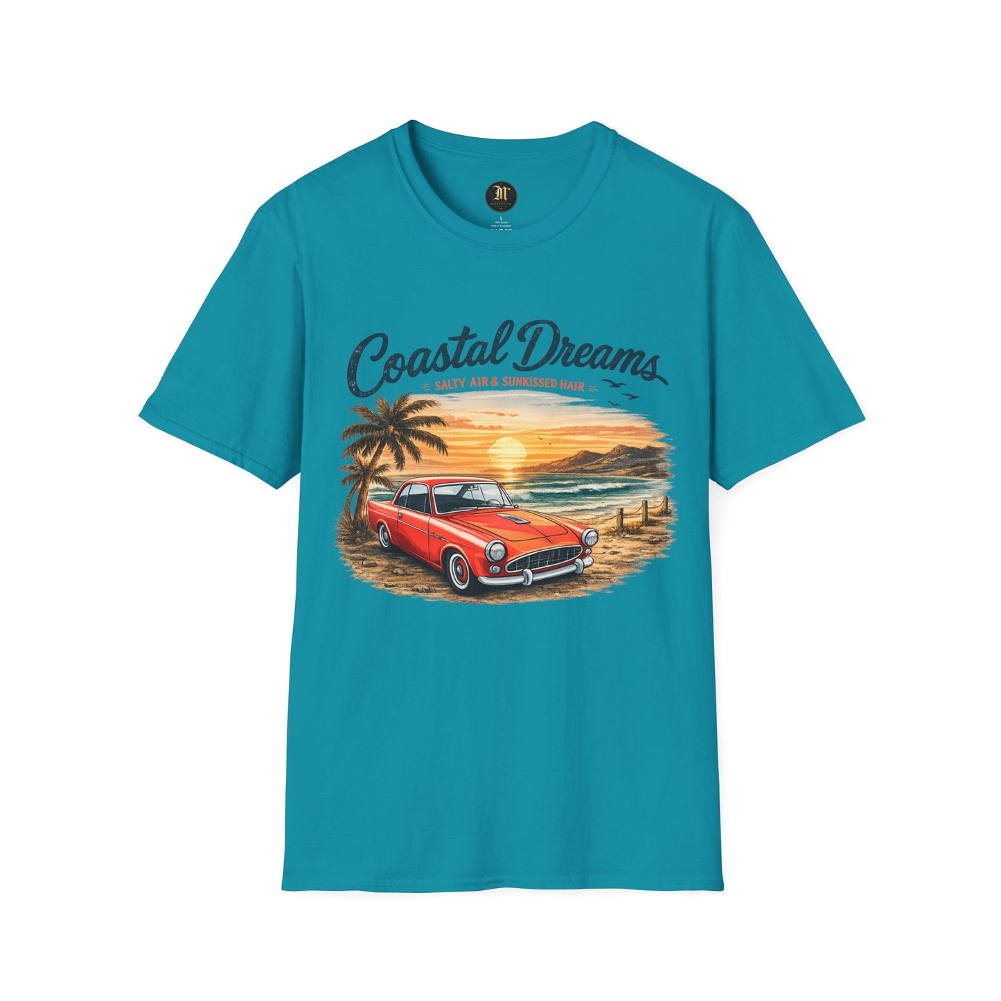 Coastal Dreams T-Shirt – Salzige Luft & Sonnengeküsstes Haar | Vintage Oldtimer Strand Motiv