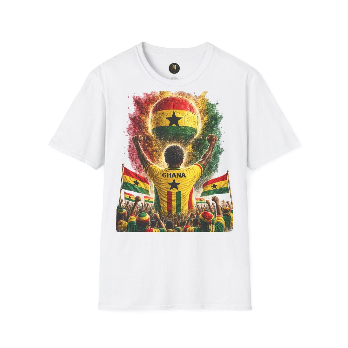 Ghana Fußball Fan T-Shirt | Ghana Supporter Shirt | Ghana Fan Design | Fußball Fanartikel | Geschenk für Ghana Fans