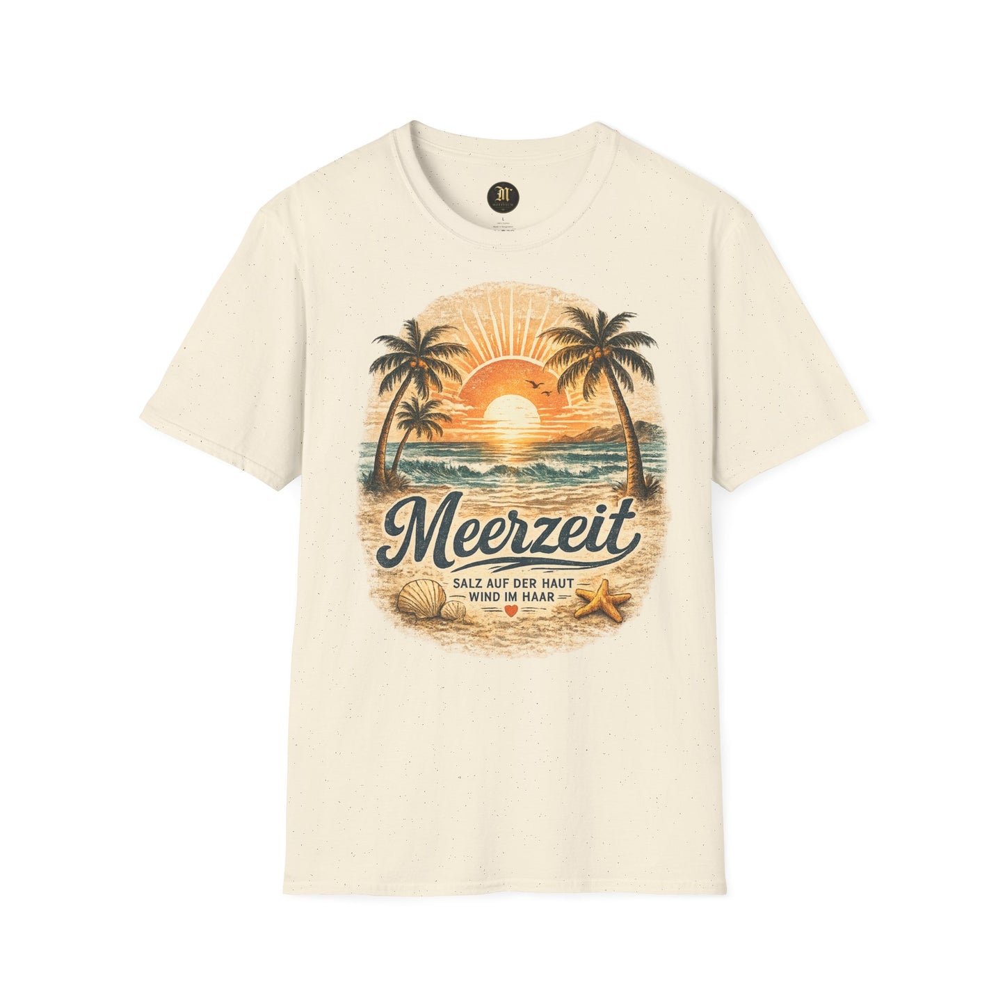 Meerzeit T-Shirt – Salz auf der Haut, Wind im Haar | Vintage Strand Shirt | Sommer Urlaub Meer Geschenk