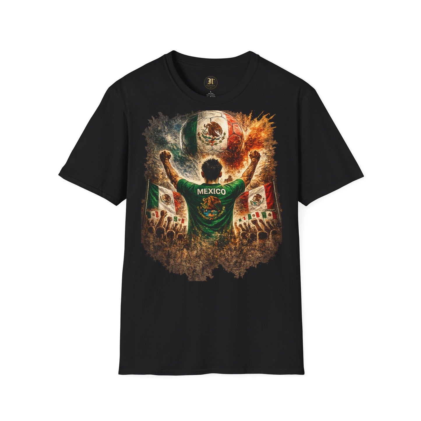 Mexiko Fußball Fan T-Shirt | Mexiko Supporter Shirt | Mexico Fan Design | Fußball Fanartikel | Geschenk für Mexiko Fans